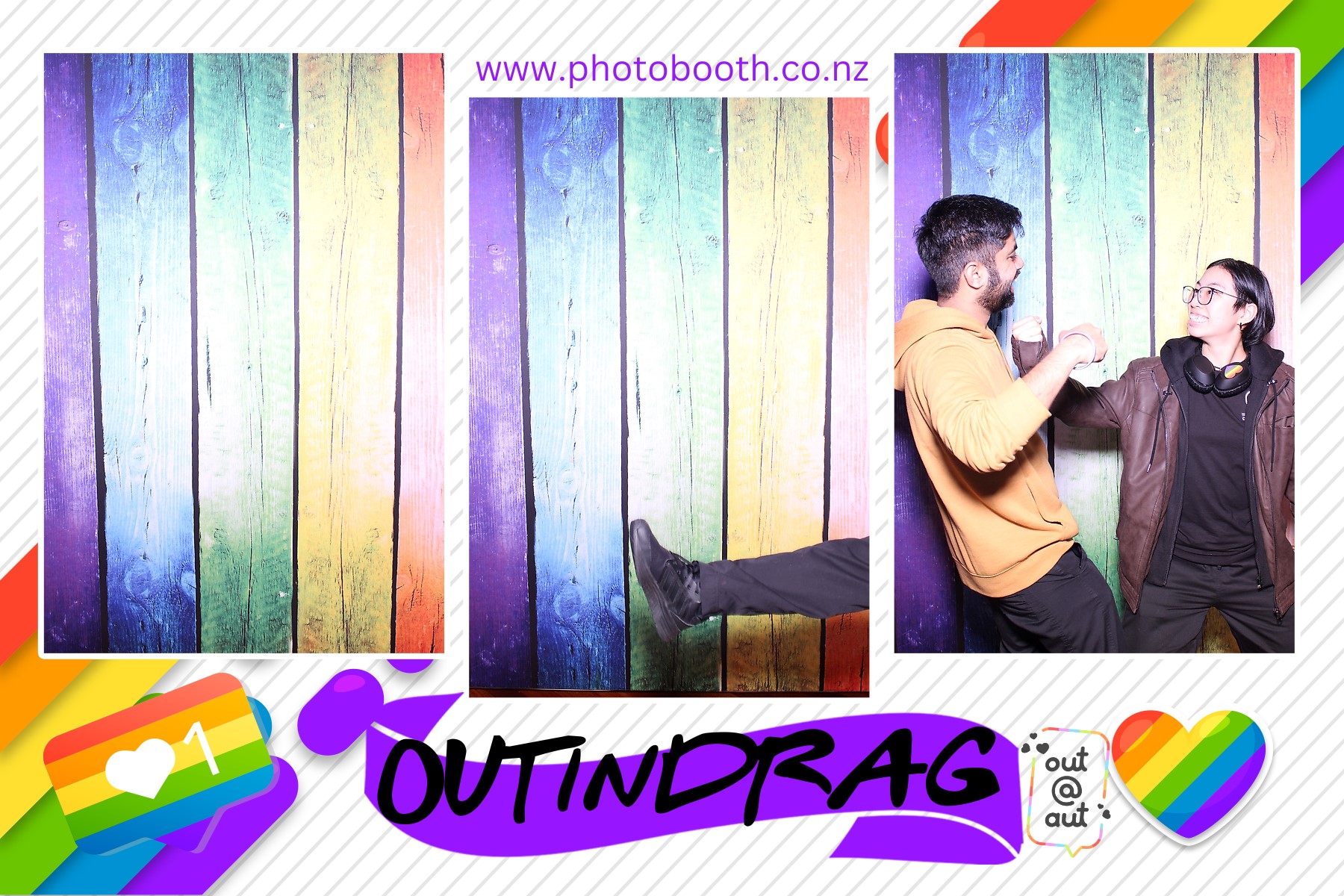 OUT AUT | View more photos from the event at gallery.photobooth.co.nz/u/SelfieCentral/OUT-AUT