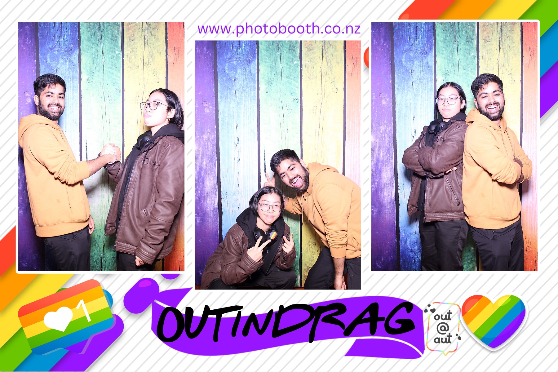 OUT AUT | View more photos from the event at gallery.photobooth.co.nz/u/SelfieCentral/OUT-AUT