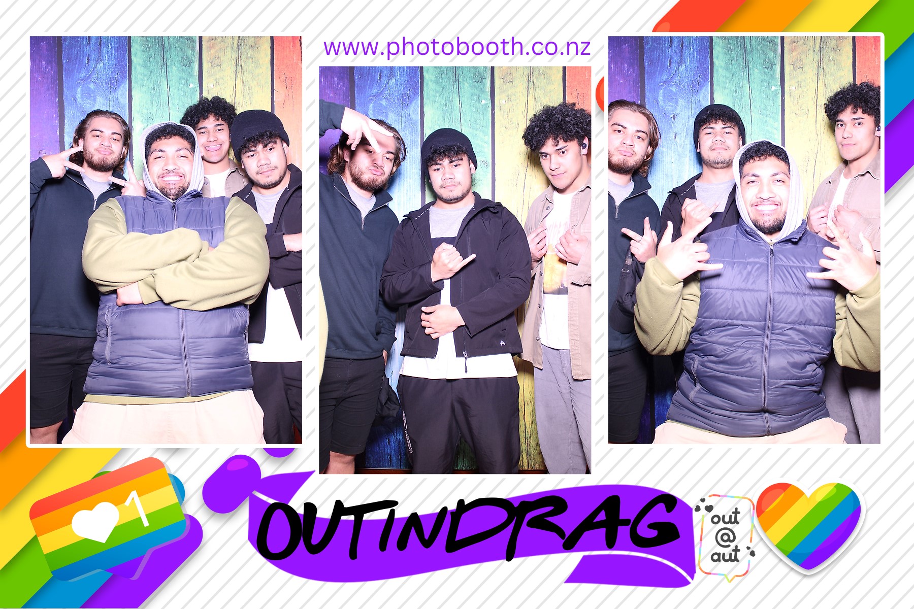 OUT AUT | View more photos from the event at gallery.photobooth.co.nz/u/SelfieCentral/OUT-AUT
