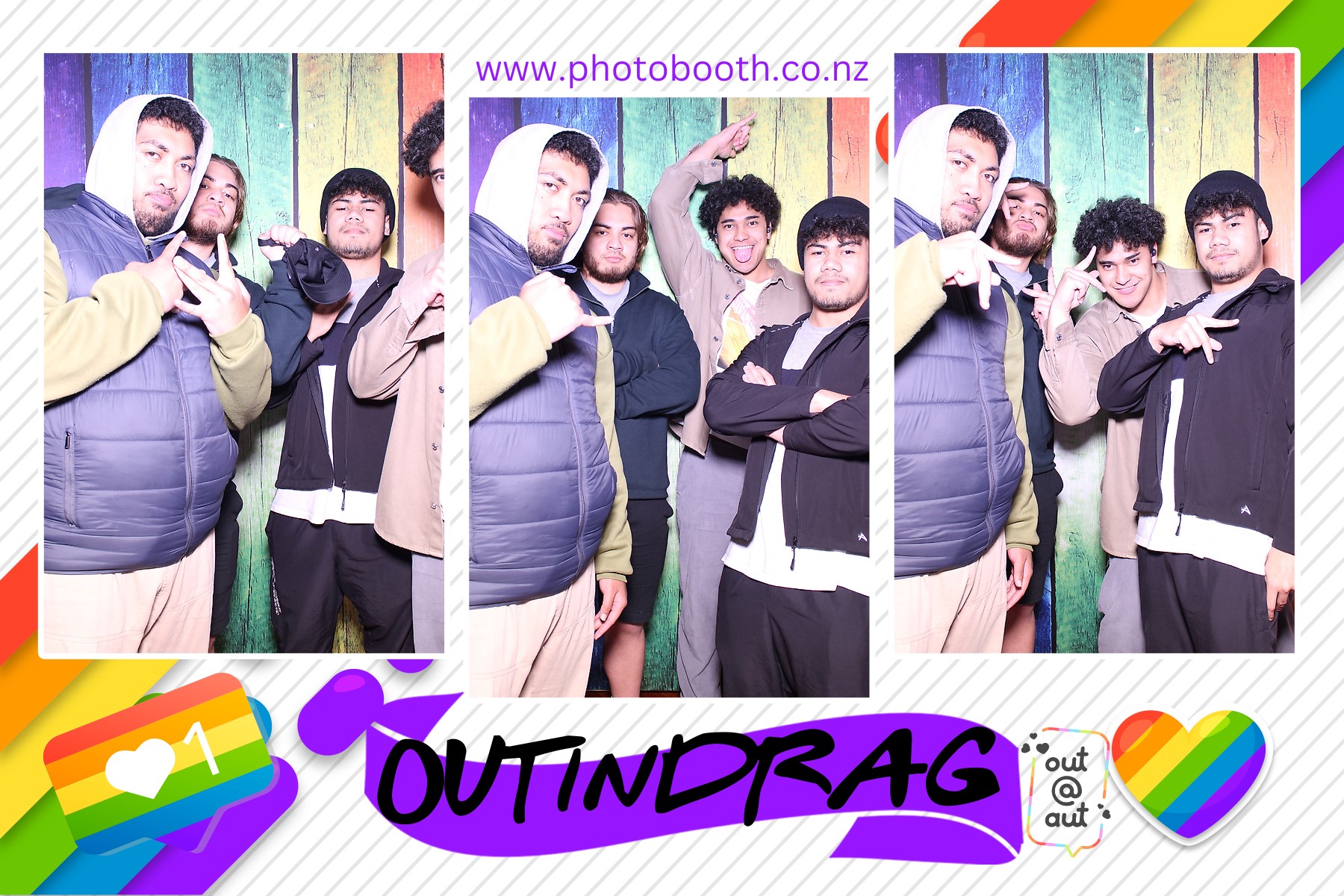 OUT AUT | View more photos from the event at gallery.photobooth.co.nz/u/SelfieCentral/OUT-AUT