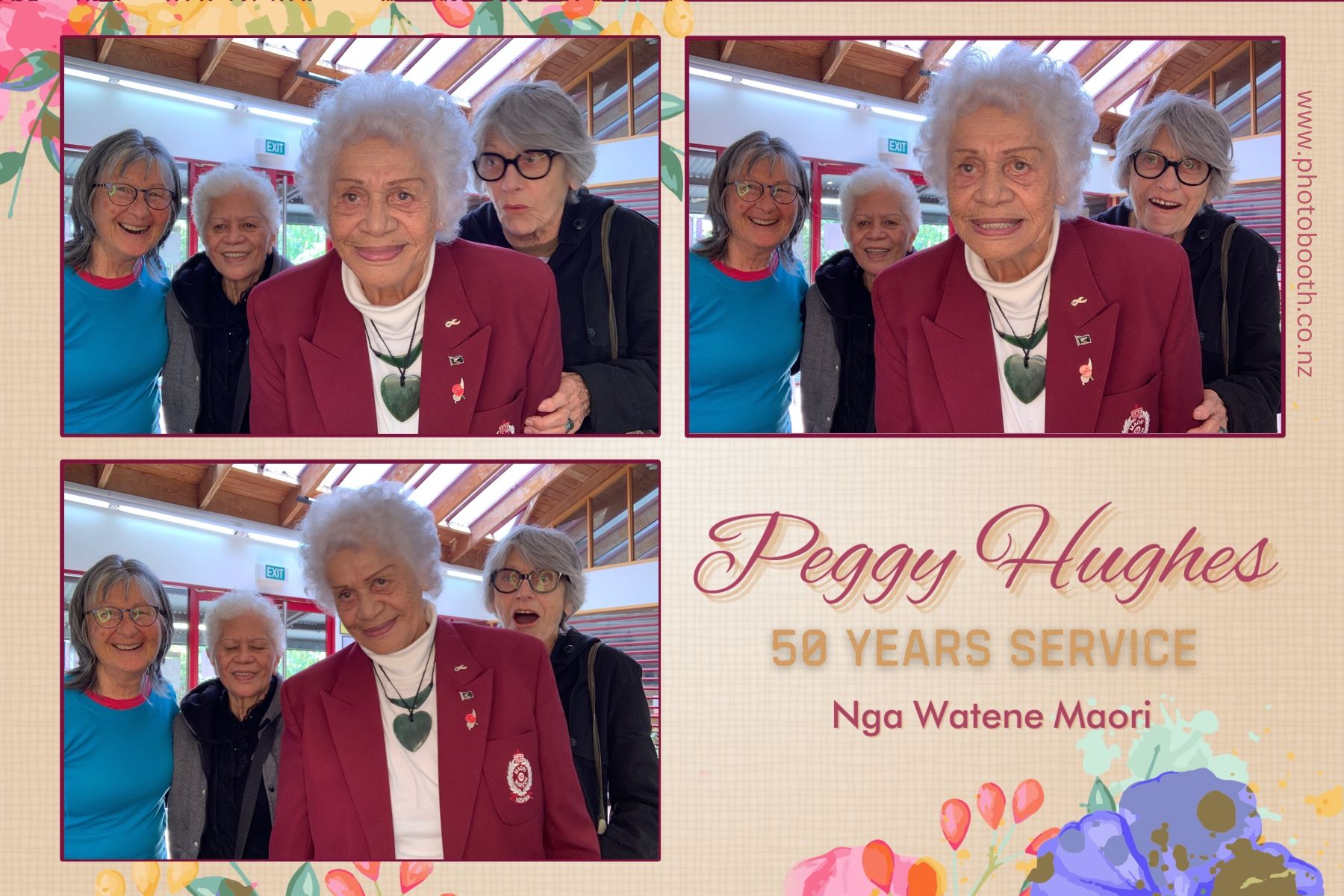 Peggy Hughes 50 Years of Service | View more photos from the event at gallery.photobooth.co.nz/u/SelfieCentral/Peggy-Hughes-50-Years-of-Service