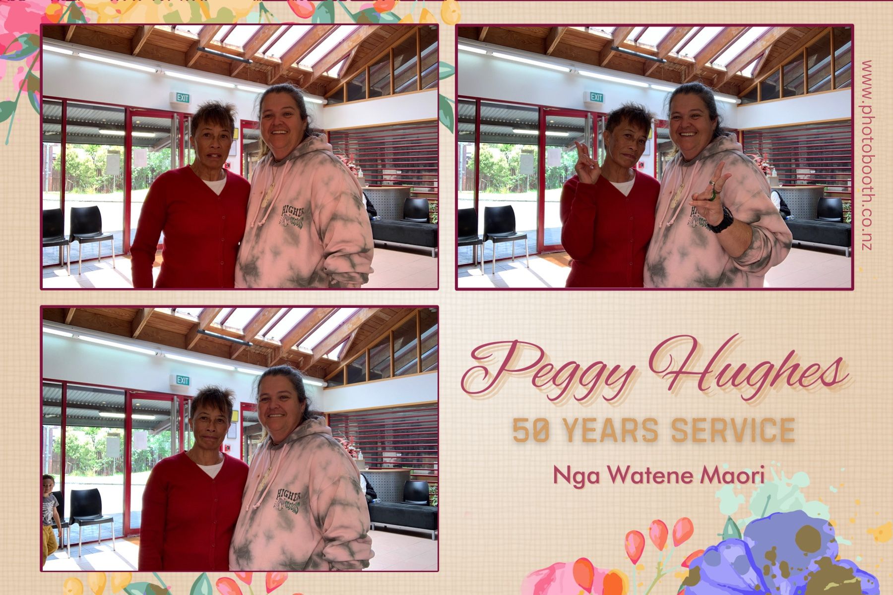 Peggy Hughes 50 Years of Service | View more photos from the event at gallery.photobooth.co.nz/u/SelfieCentral/Peggy-Hughes-50-Years-of-Service
