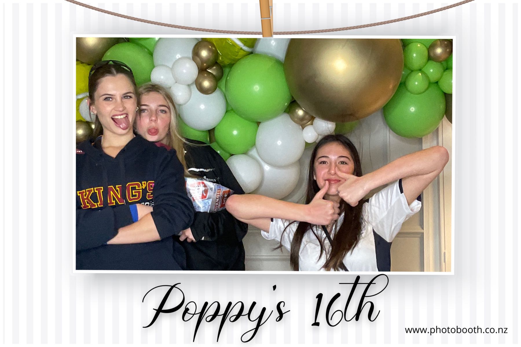 Poppy's 16th | View more photos from the event at gallery.photobooth.co.nz/u/SelfieCentral/Poppys-16th