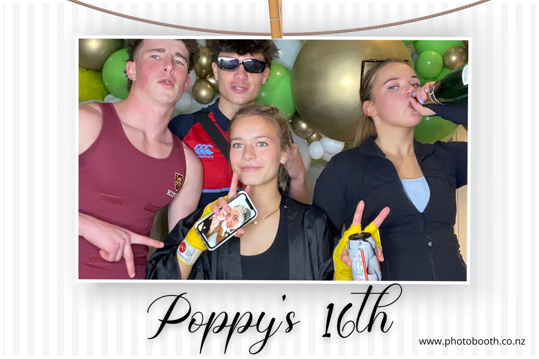 Poppy's 16th | View more photos from the event at gallery.photobooth.co.nz/u/SelfieCentral/Poppys-16th