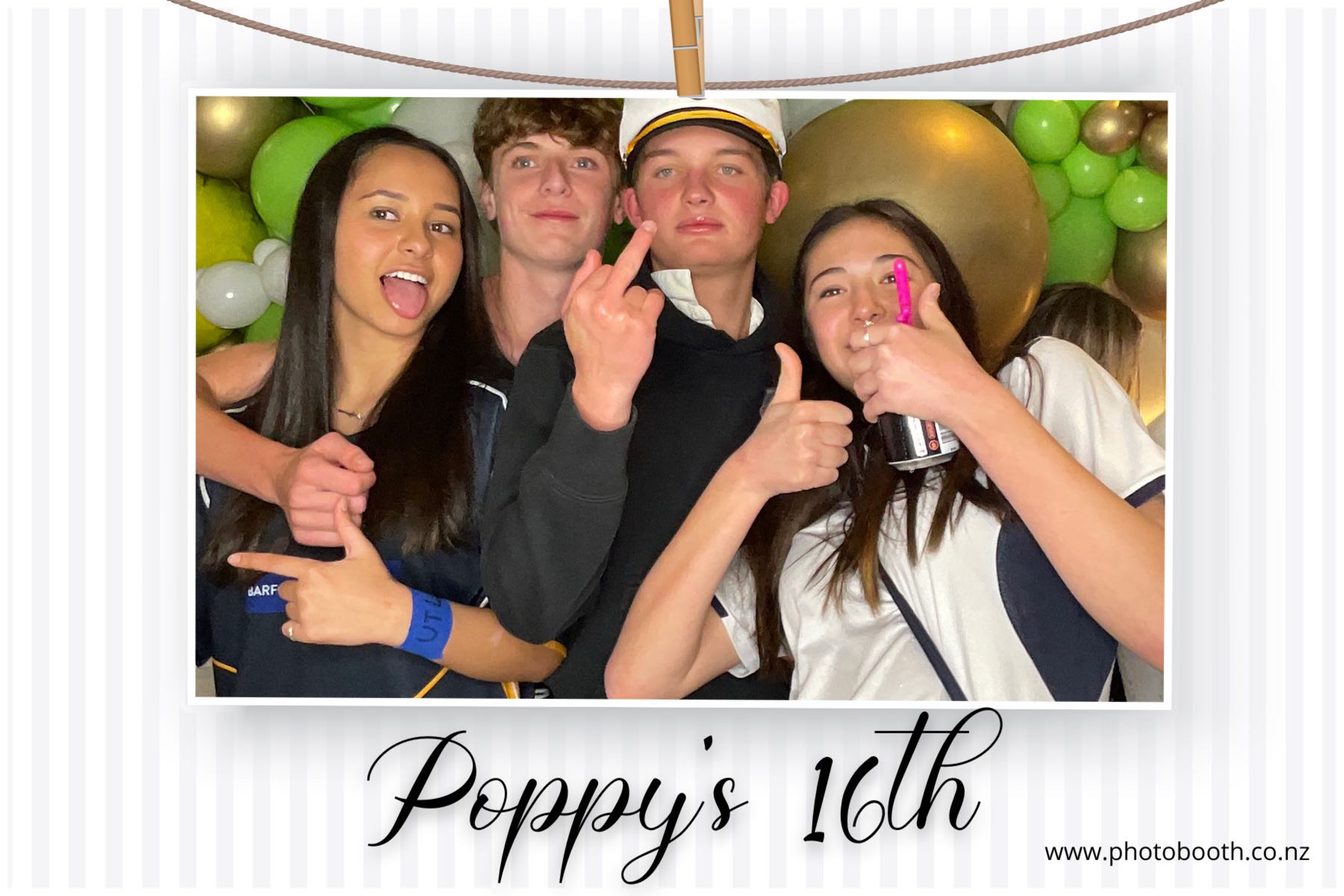 Poppy's 16th | View more photos from the event at gallery.photobooth.co.nz/u/SelfieCentral/Poppys-16th