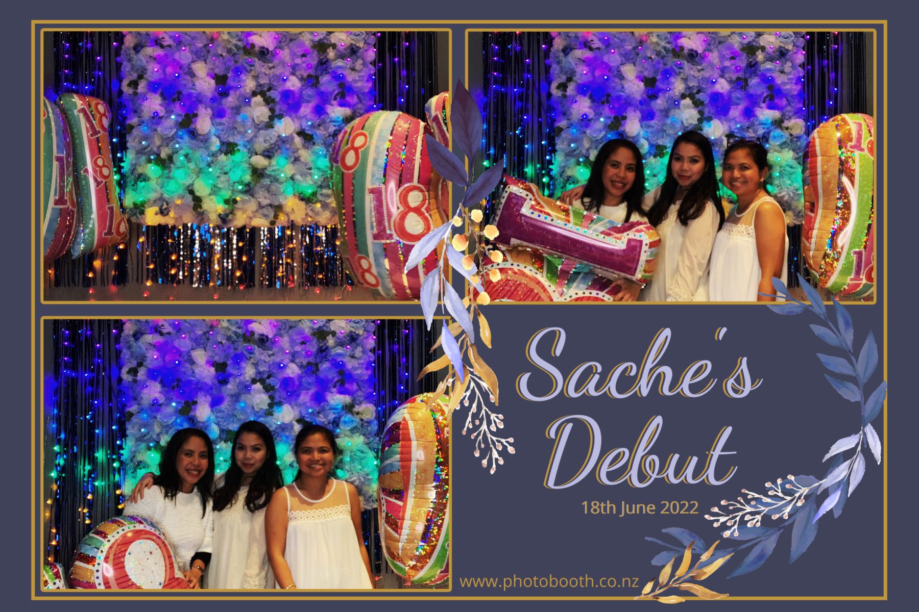 Sache's Debut | View more photos from the event at gallery.photobooth.co.nz/u/SelfieCentral/Saches-Debut