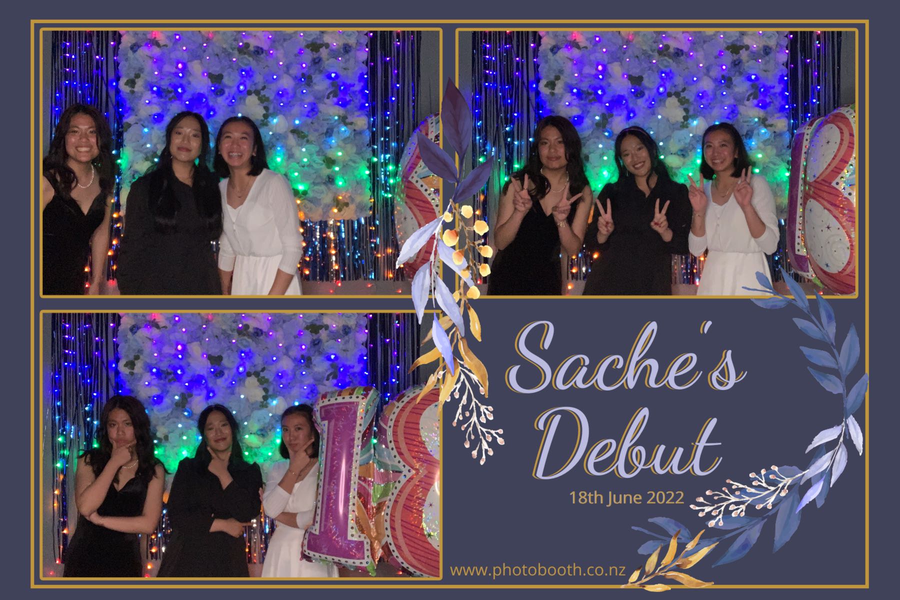 Sache's Debut | View more photos from the event at gallery.photobooth.co.nz/u/SelfieCentral/Saches-Debut