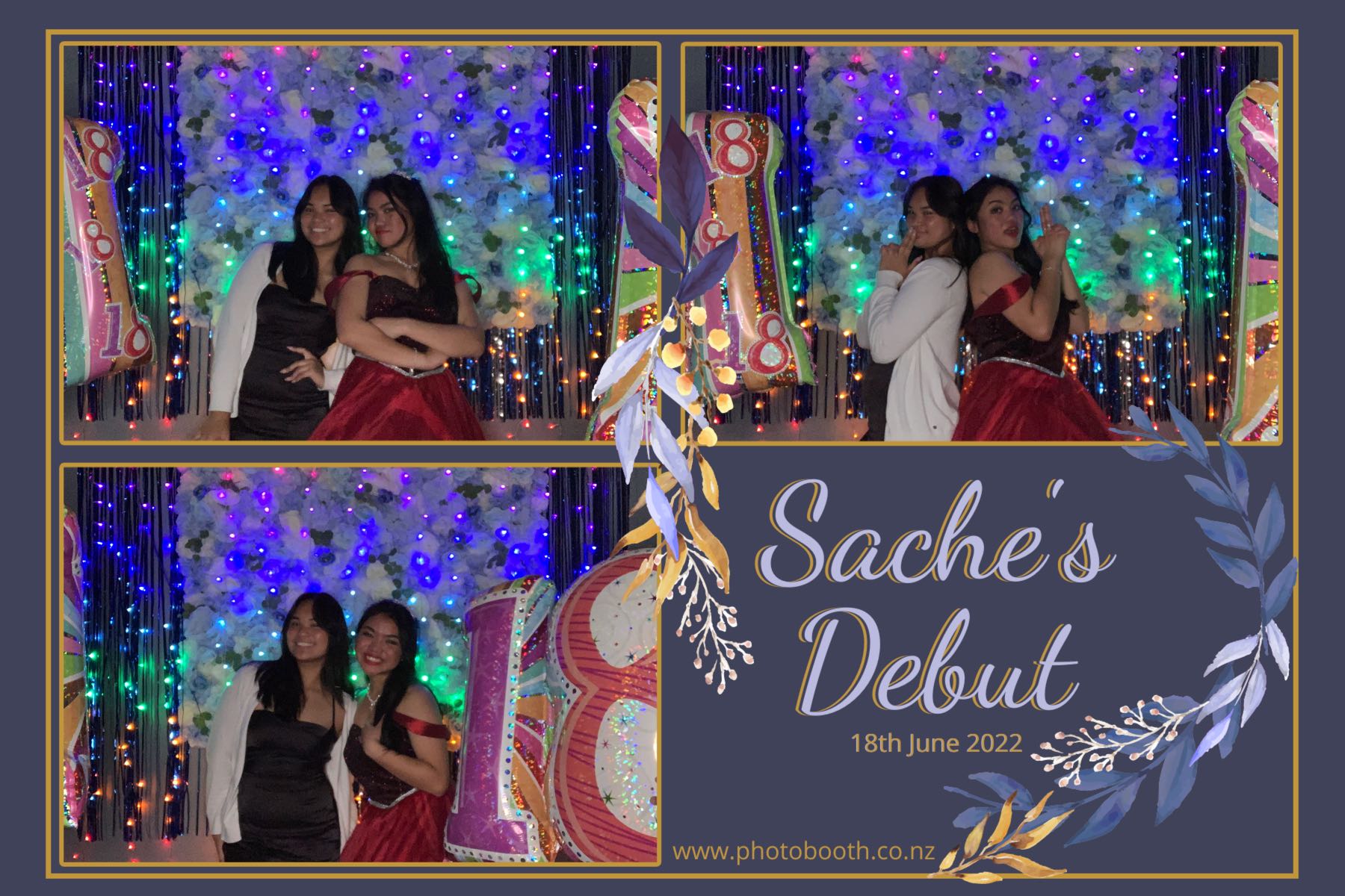 Sache's Debut | View more photos from the event at gallery.photobooth.co.nz/u/SelfieCentral/Saches-Debut