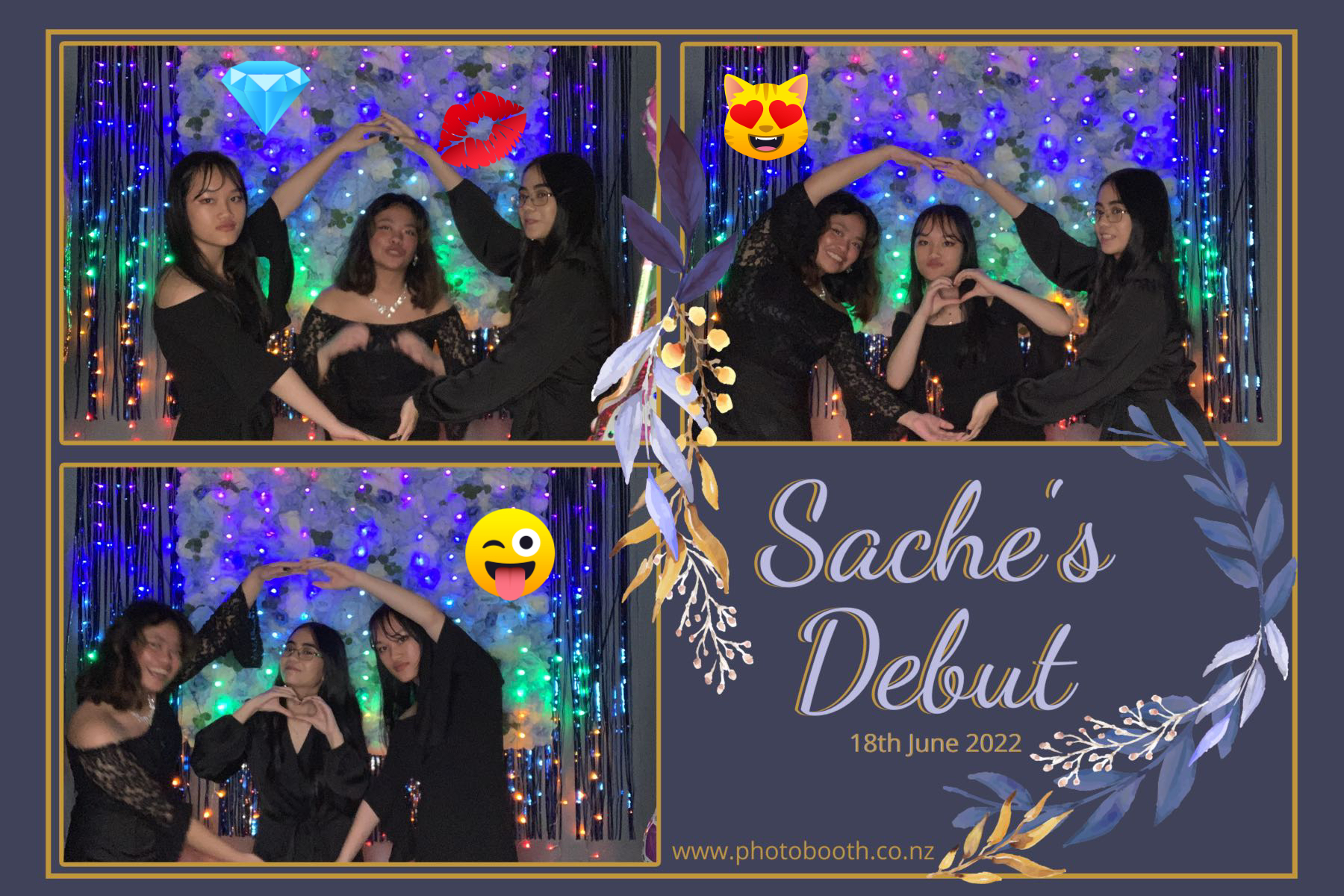 Sache's Debut | View more photos from the event at gallery.photobooth.co.nz/u/SelfieCentral/Saches-Debut