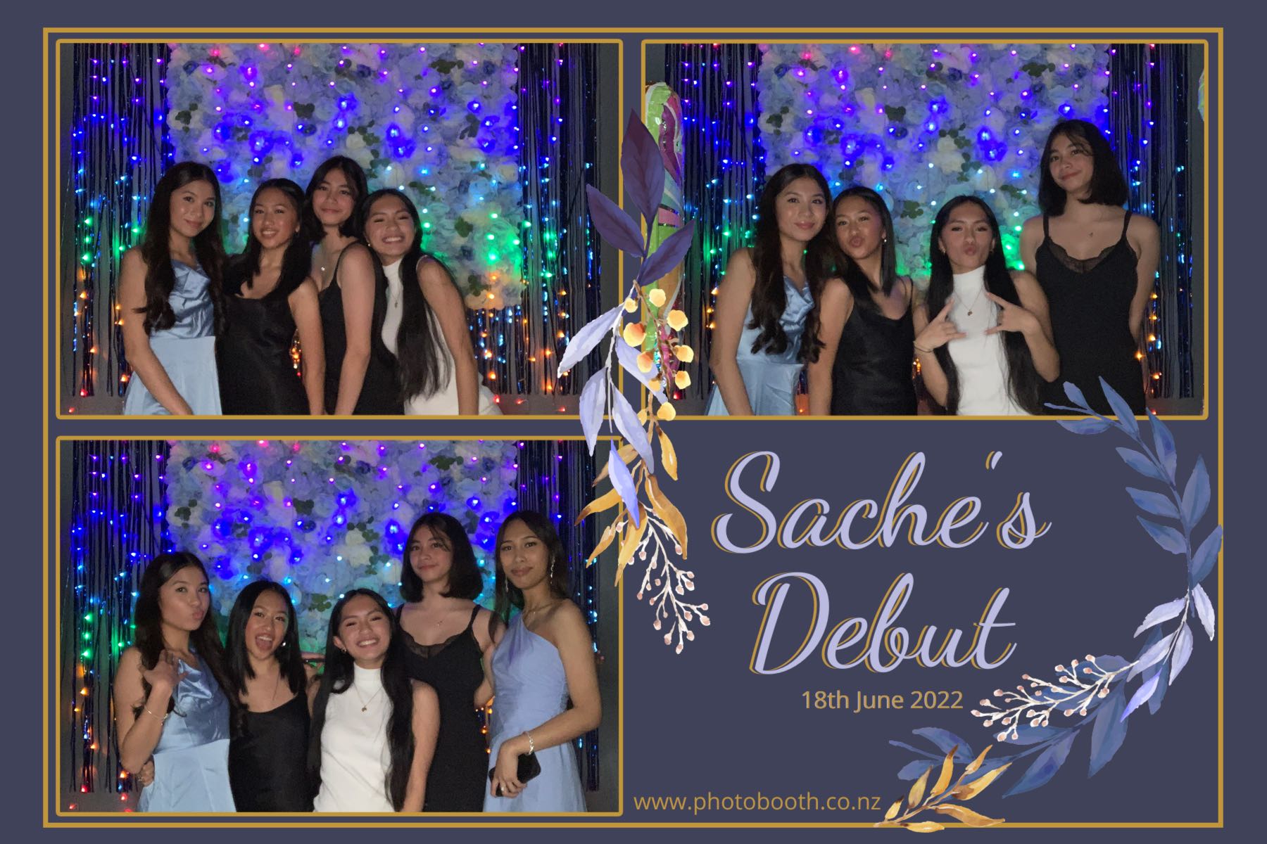 Sache's Debut | View more photos from the event at gallery.photobooth.co.nz/u/SelfieCentral/Saches-Debut