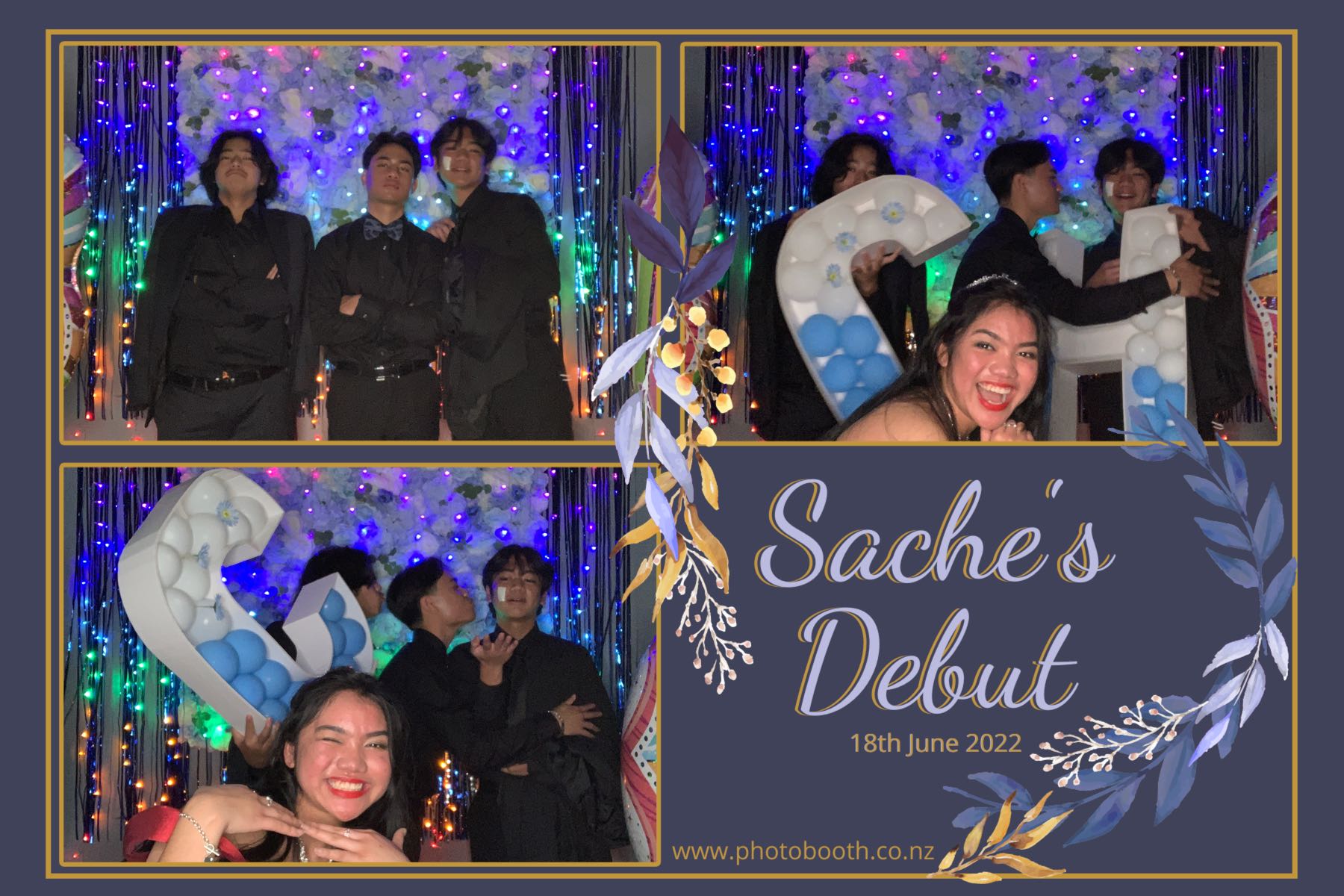 Sache's Debut | View more photos from the event at gallery.photobooth.co.nz/u/SelfieCentral/Saches-Debut