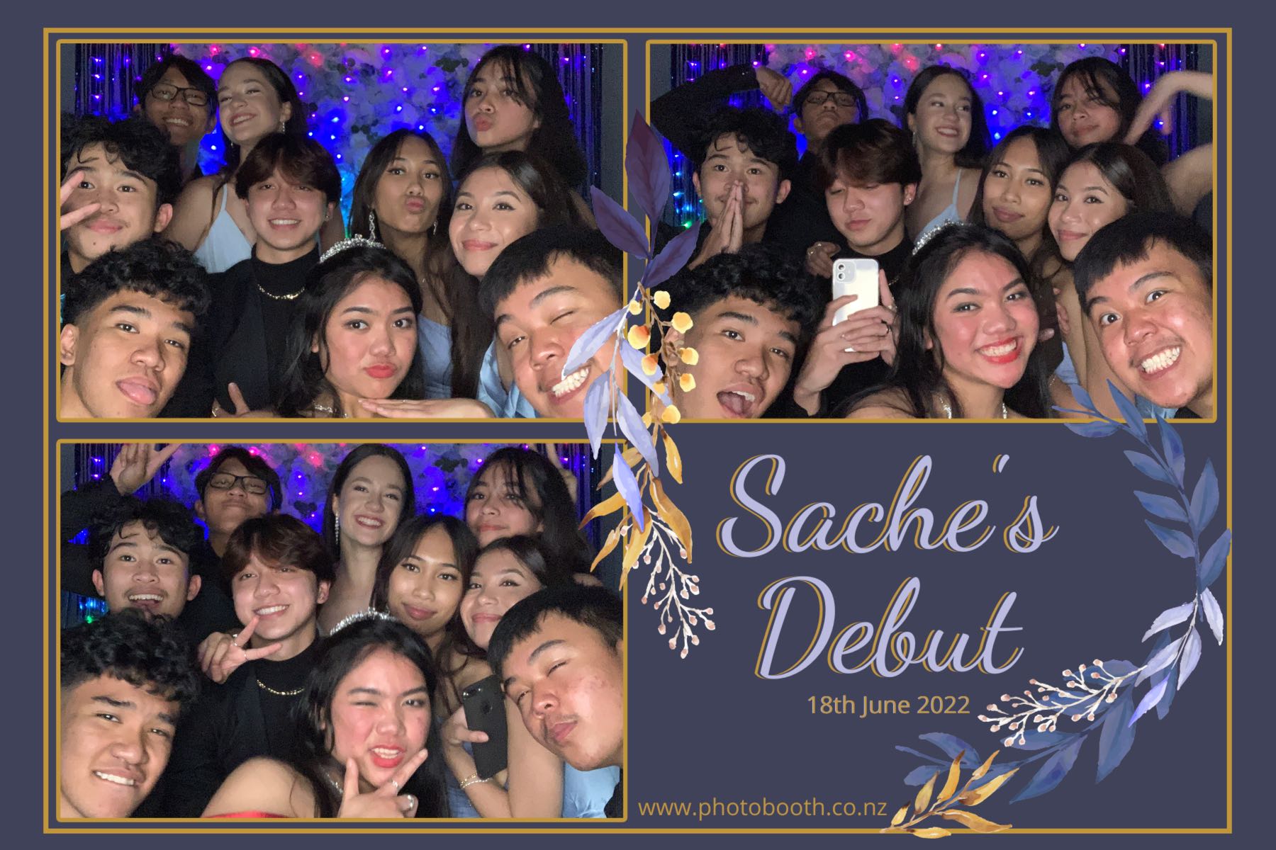 Sache's Debut | View more photos from the event at gallery.photobooth.co.nz/u/SelfieCentral/Saches-Debut