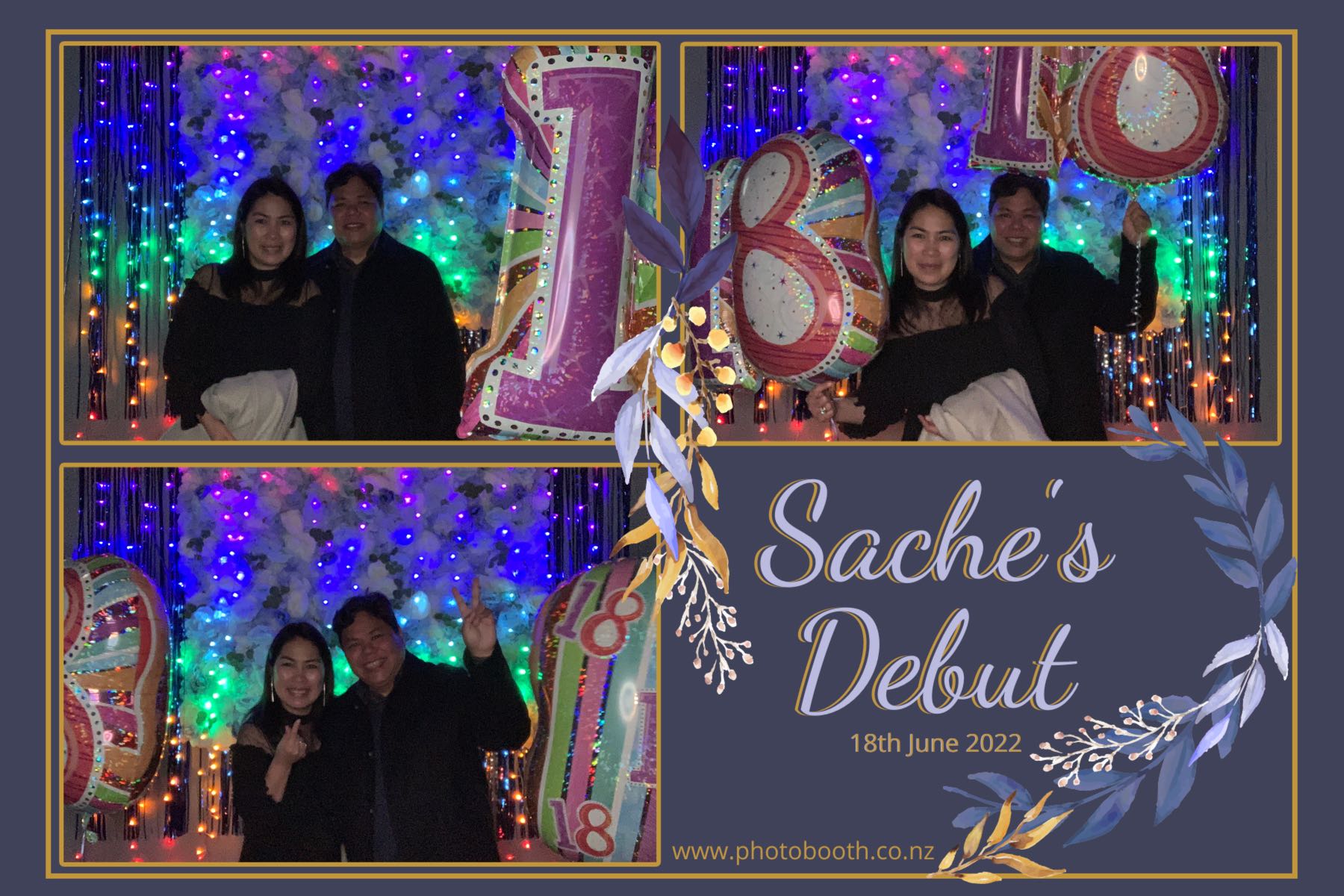Sache's Debut | View more photos from the event at gallery.photobooth.co.nz/u/SelfieCentral/Saches-Debut