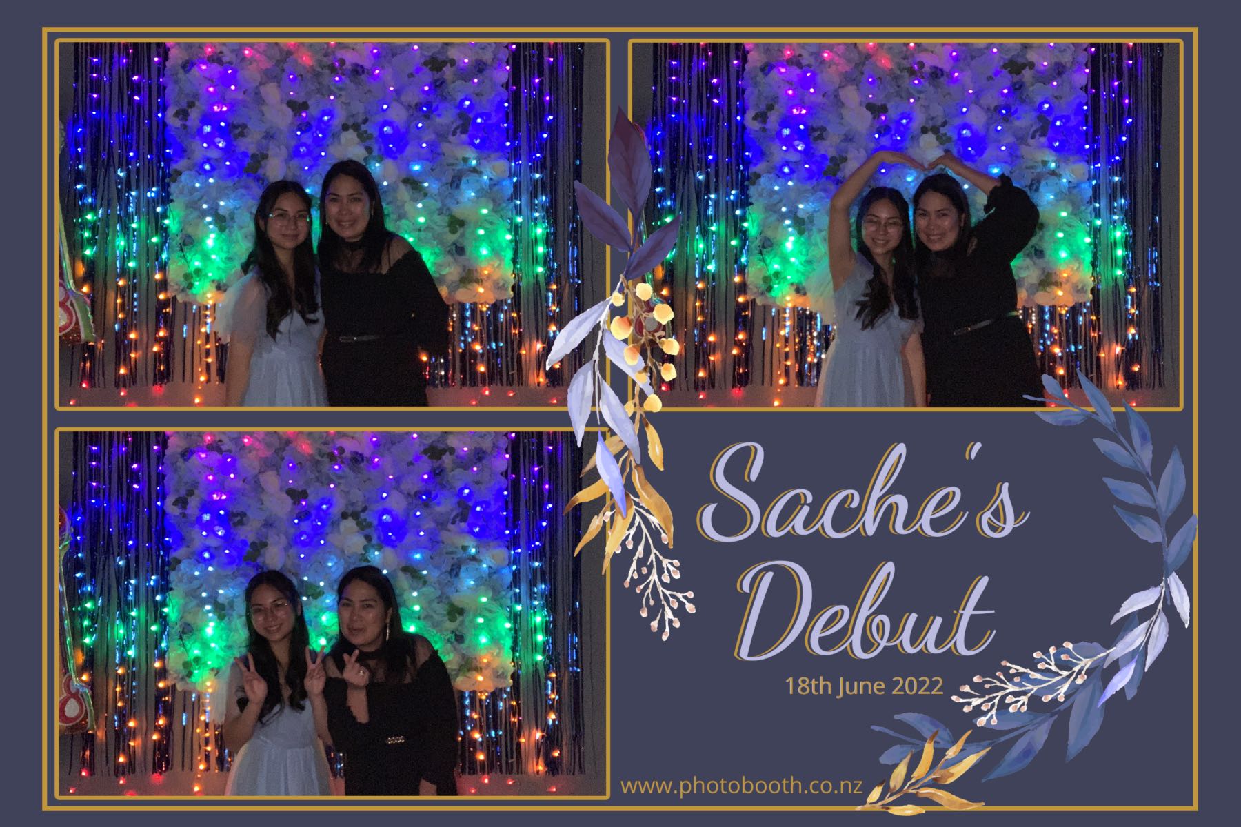 Sache's Debut | View more photos from the event at gallery.photobooth.co.nz/u/SelfieCentral/Saches-Debut
