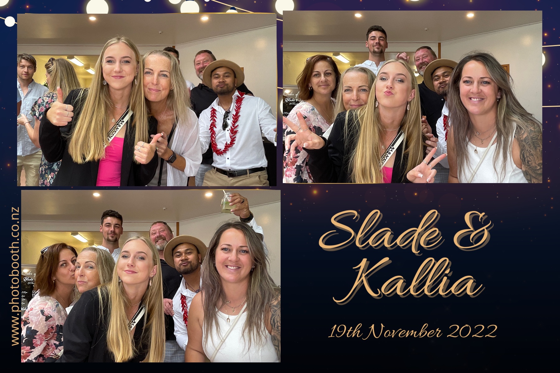 Slade & Kallia's Wedding  | View more photos from the event at gallery.photobooth.co.nz/u/SelfieCentral/Slade-Kallias-Wedding