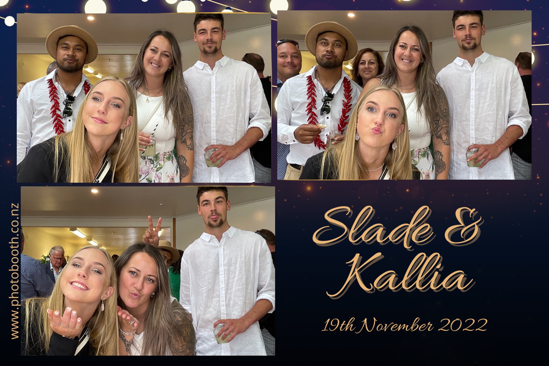 Slade & Kallia's Wedding  | View more photos from the event at gallery.photobooth.co.nz/u/SelfieCentral/Slade-Kallias-Wedding
