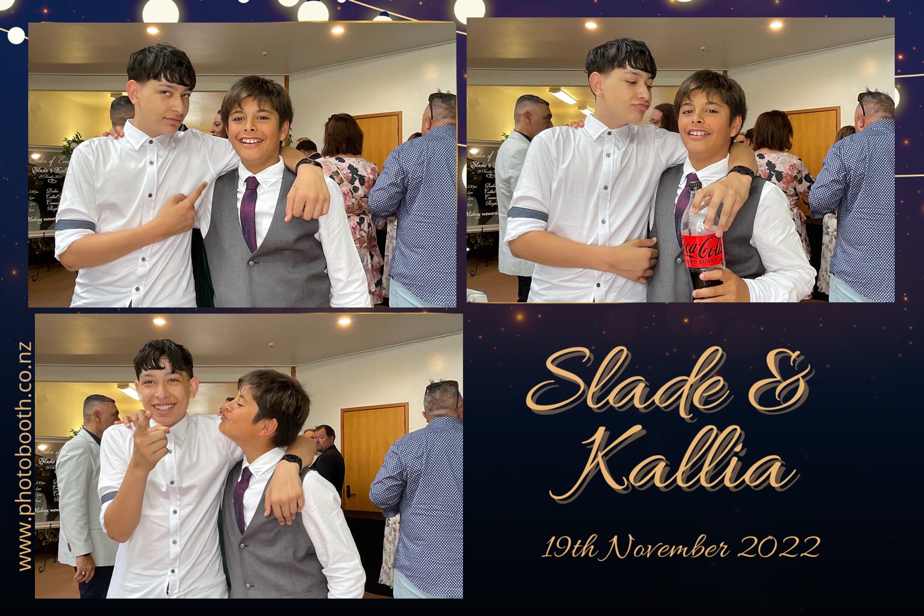 Slade & Kallia's Wedding  | View more photos from the event at gallery.photobooth.co.nz/u/SelfieCentral/Slade-Kallias-Wedding