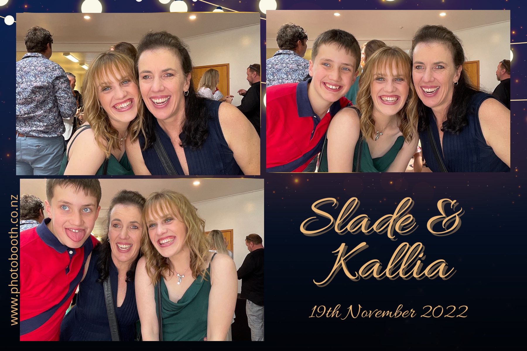 Slade & Kallia's Wedding  | View more photos from the event at gallery.photobooth.co.nz/u/SelfieCentral/Slade-Kallias-Wedding