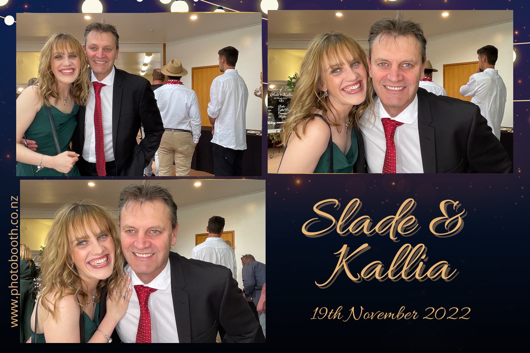 Slade & Kallia's Wedding  | View more photos from the event at gallery.photobooth.co.nz/u/SelfieCentral/Slade-Kallias-Wedding