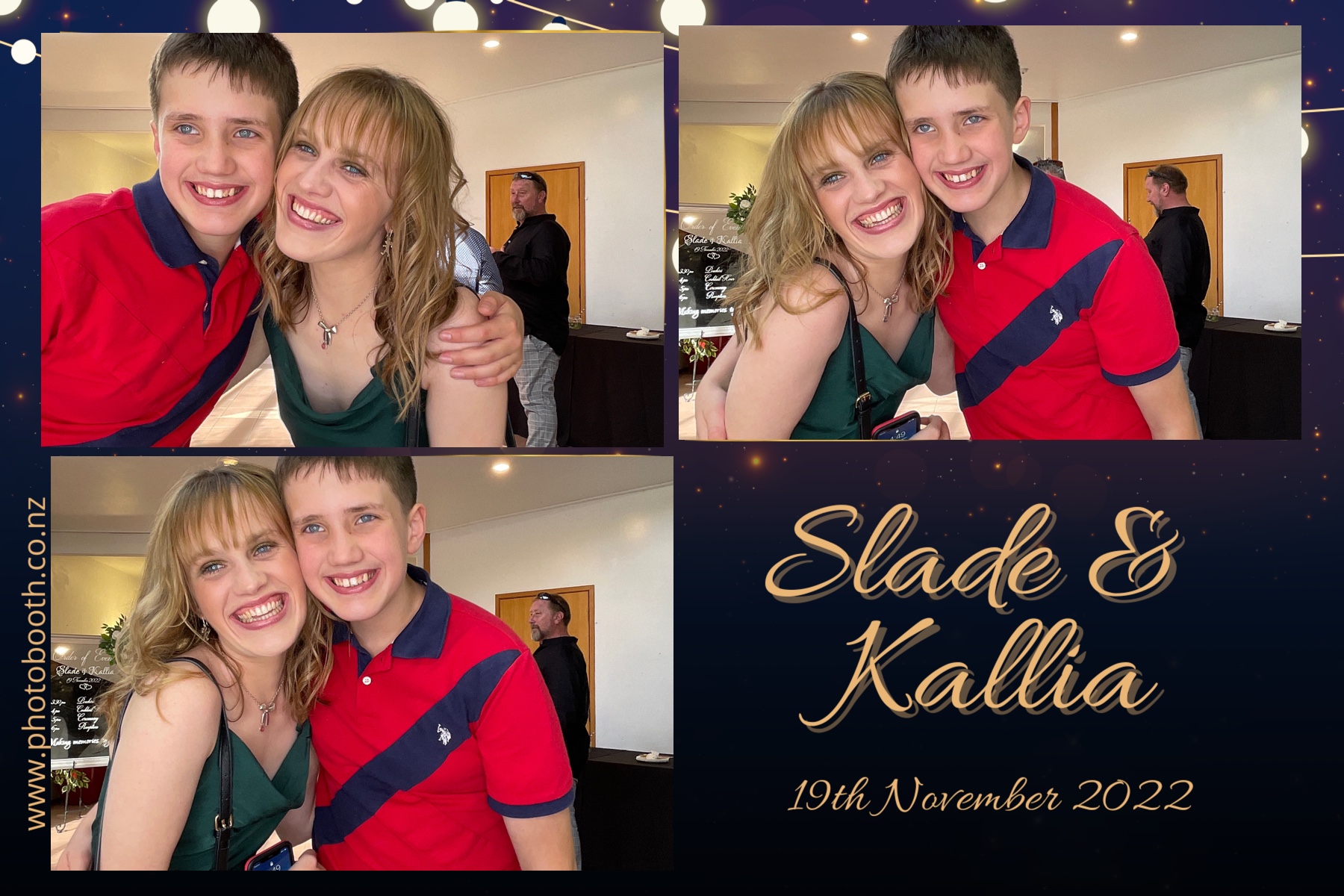 Slade & Kallia's Wedding  | View more photos from the event at gallery.photobooth.co.nz/u/SelfieCentral/Slade-Kallias-Wedding