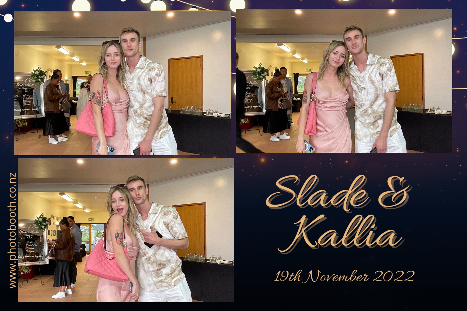 Slade & Kallia's Wedding  | View more photos from the event at gallery.photobooth.co.nz/u/SelfieCentral/Slade-Kallias-Wedding
