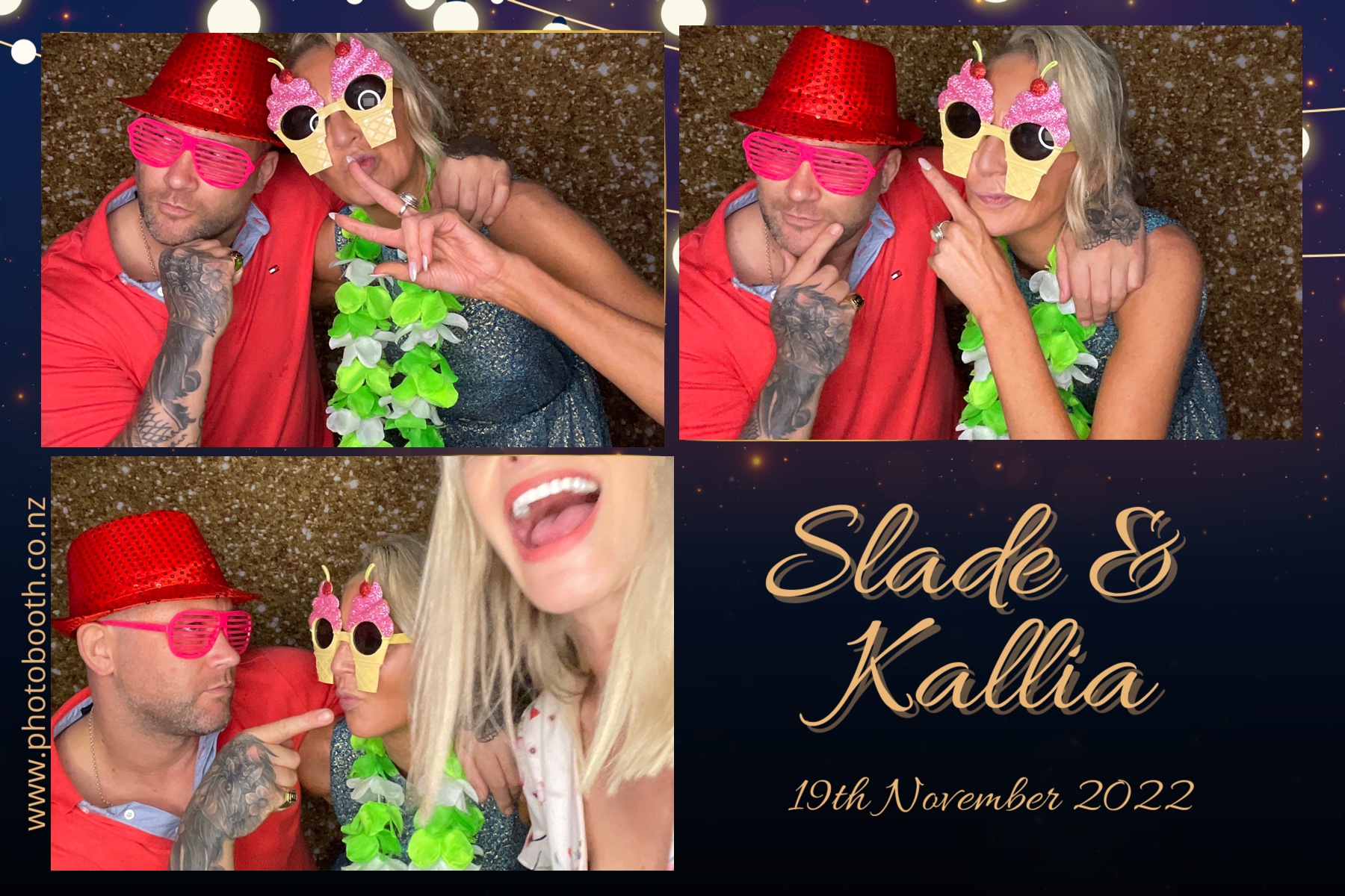 Slade & Kallia's Wedding  | View more photos from the event at gallery.photobooth.co.nz/u/SelfieCentral/Slade-Kallias-Wedding