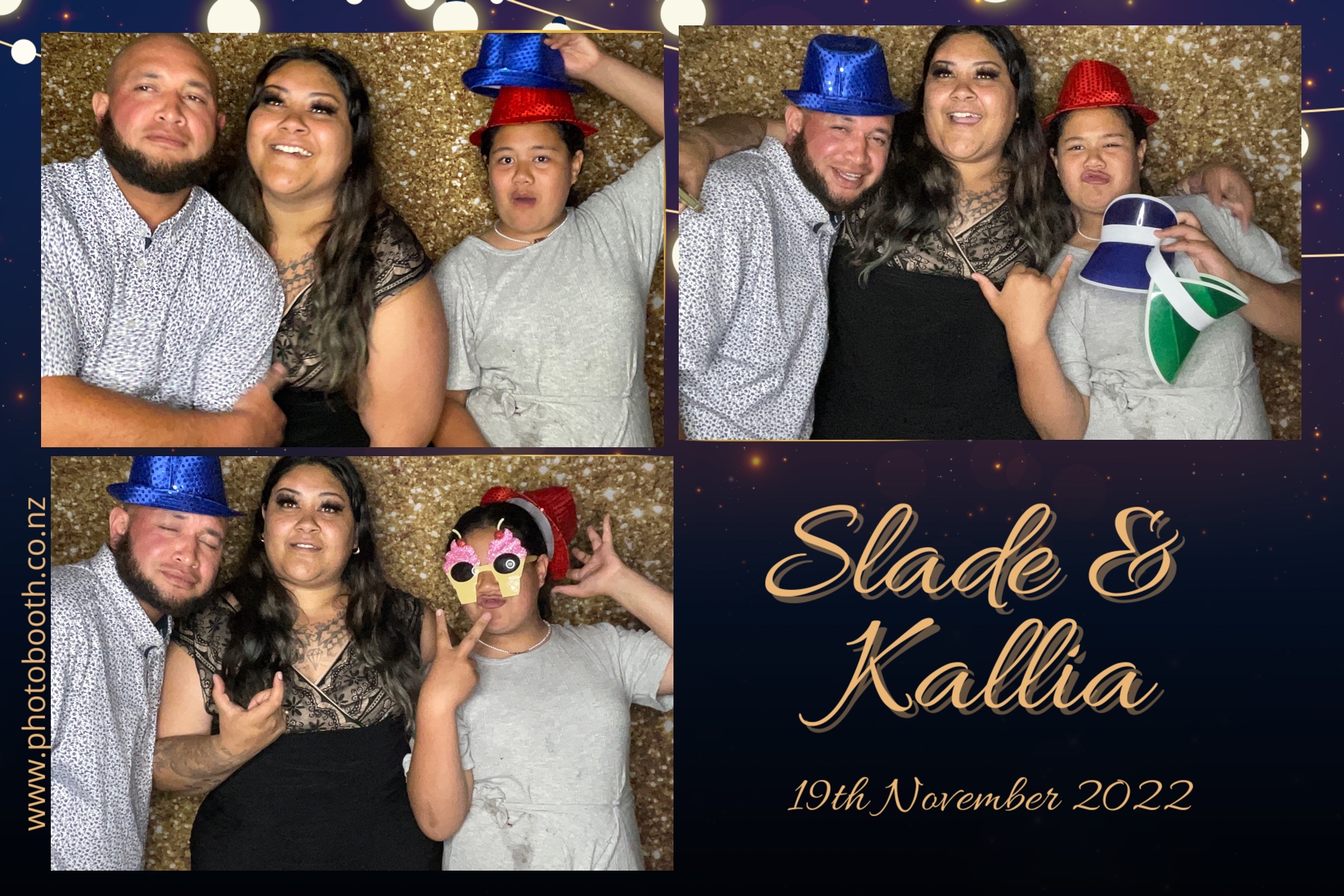 Slade & Kallia's Wedding  | View more photos from the event at gallery.photobooth.co.nz/u/SelfieCentral/Slade-Kallias-Wedding