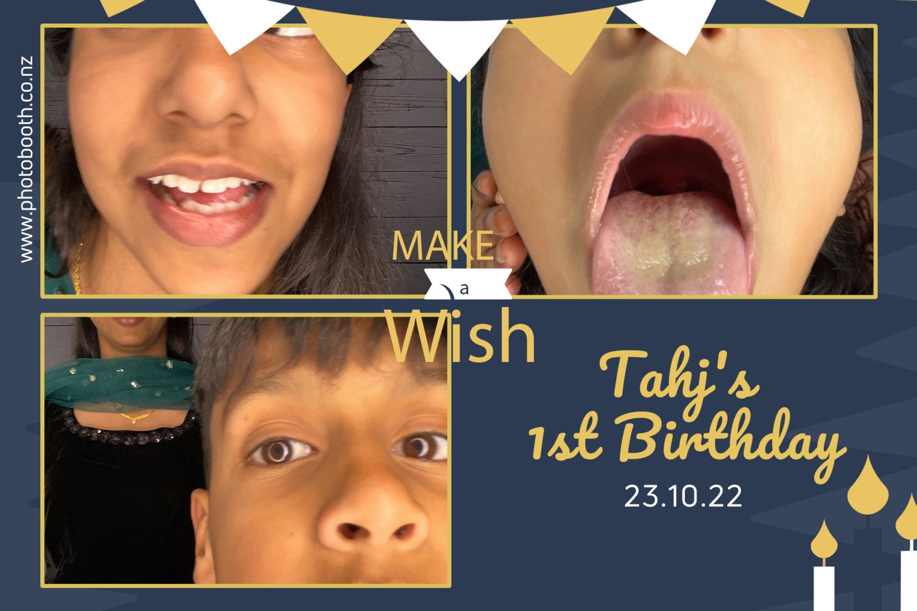 Tahj's 1st Birthday | View more photos from the event at gallery.photobooth.co.nz/u/SelfieCentral/Tahjs-1st-Birthday