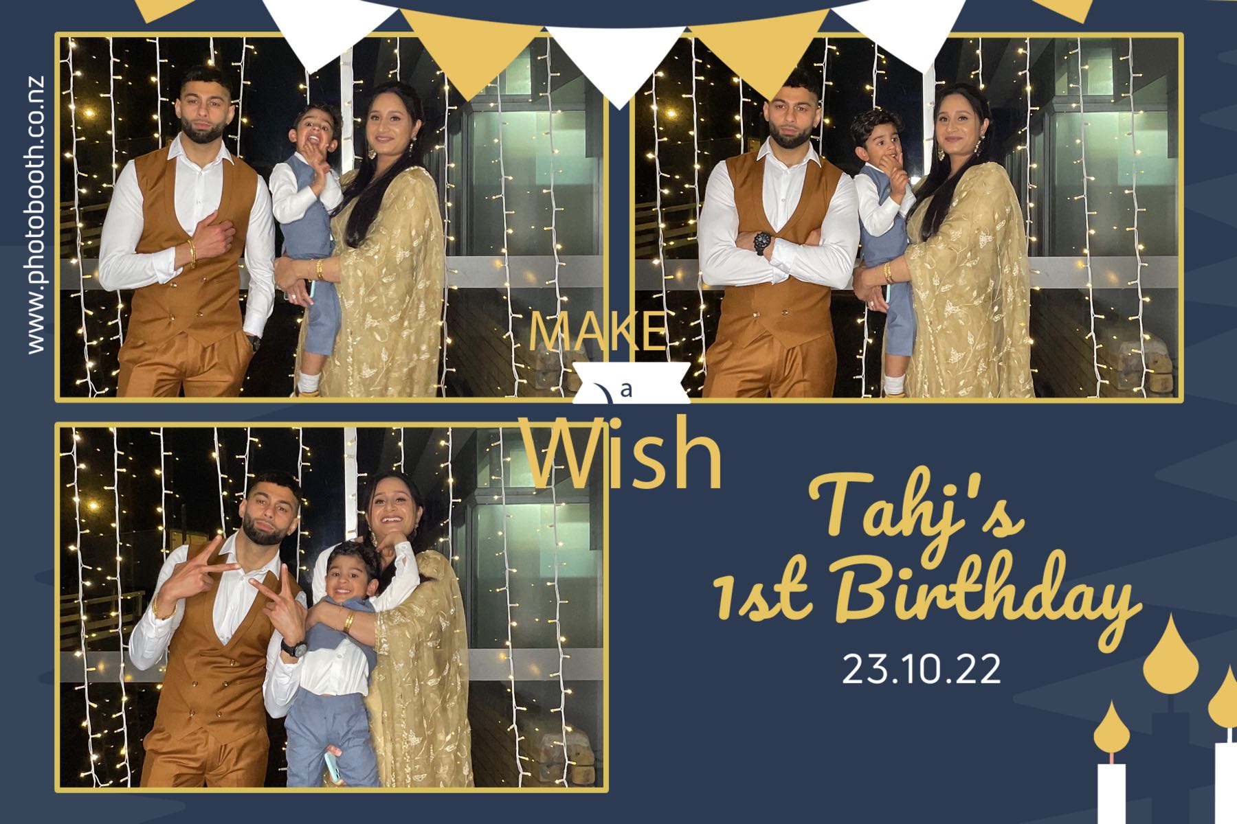 Tahj's 1st Birthday | View more photos from the event at gallery.photobooth.co.nz/u/SelfieCentral/Tahjs-1st-Birthday