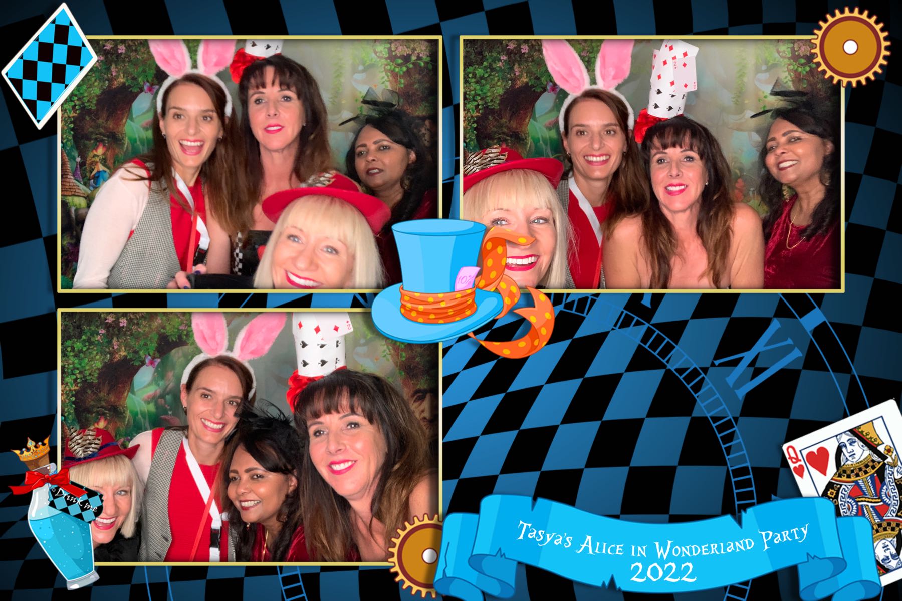 Tasya's Alice in Wonderland Party | View more photos from the event at gallery.photobooth.co.nz/u/SelfieCentral/Tasyas-Alice-in-Wonderland-Party