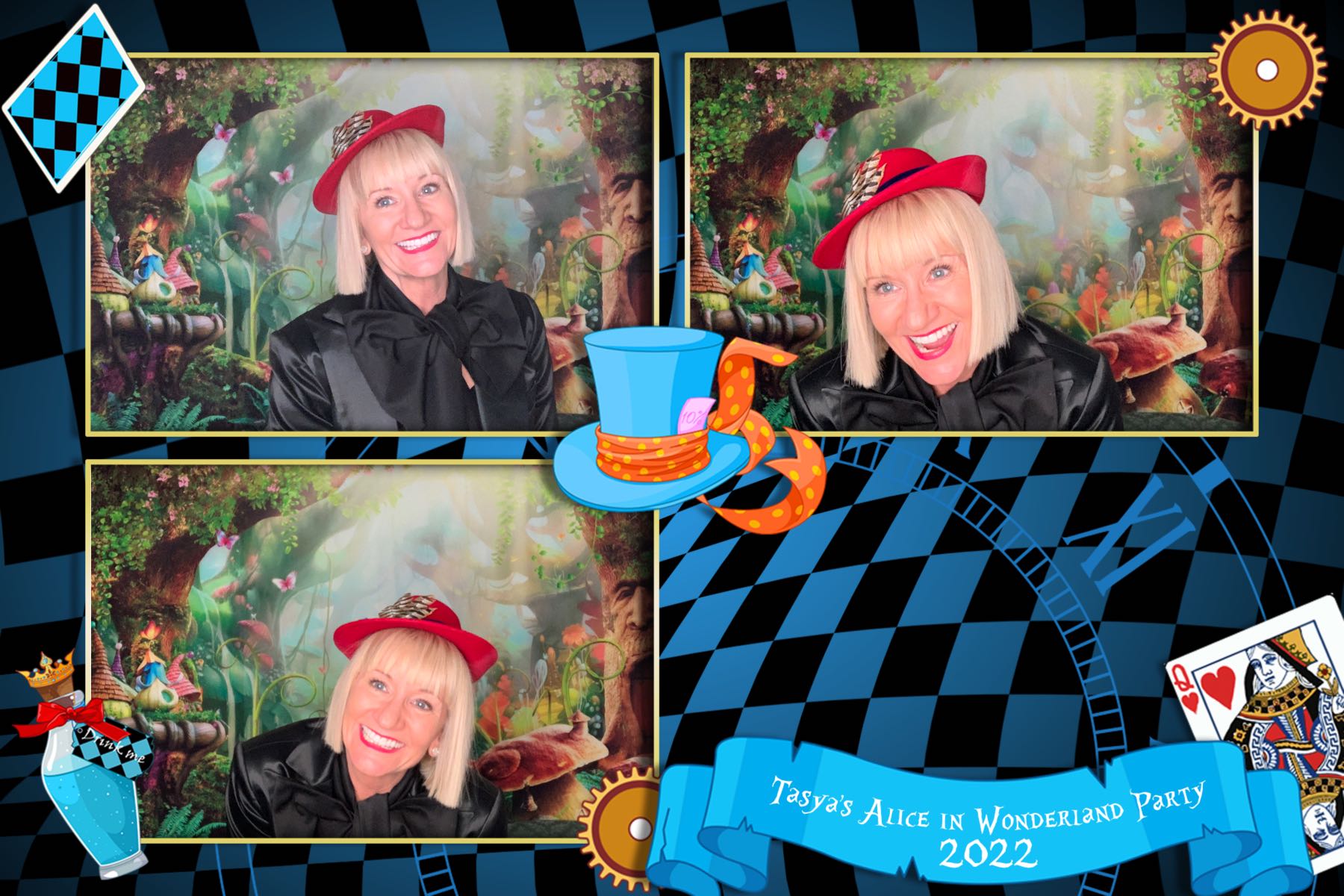 Tasya's Alice in Wonderland Party | View more photos from the event at gallery.photobooth.co.nz/u/SelfieCentral/Tasyas-Alice-in-Wonderland-Party