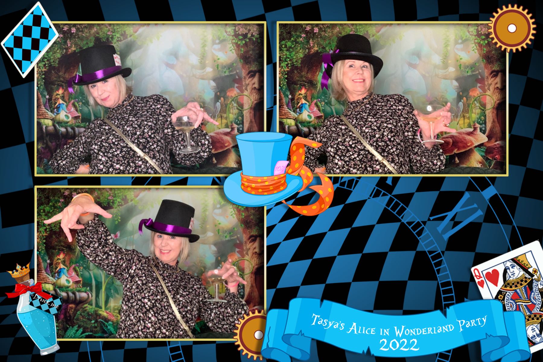 Tasya's Alice in Wonderland Party | View more photos from the event at gallery.photobooth.co.nz/u/SelfieCentral/Tasyas-Alice-in-Wonderland-Party