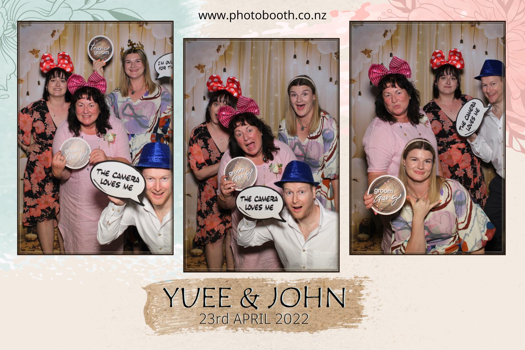 Yuee & John's Wedding | View more photos from the event at gallery.photobooth.co.nz/u/SelfieCentral/Yuee-Johns-Wedding
