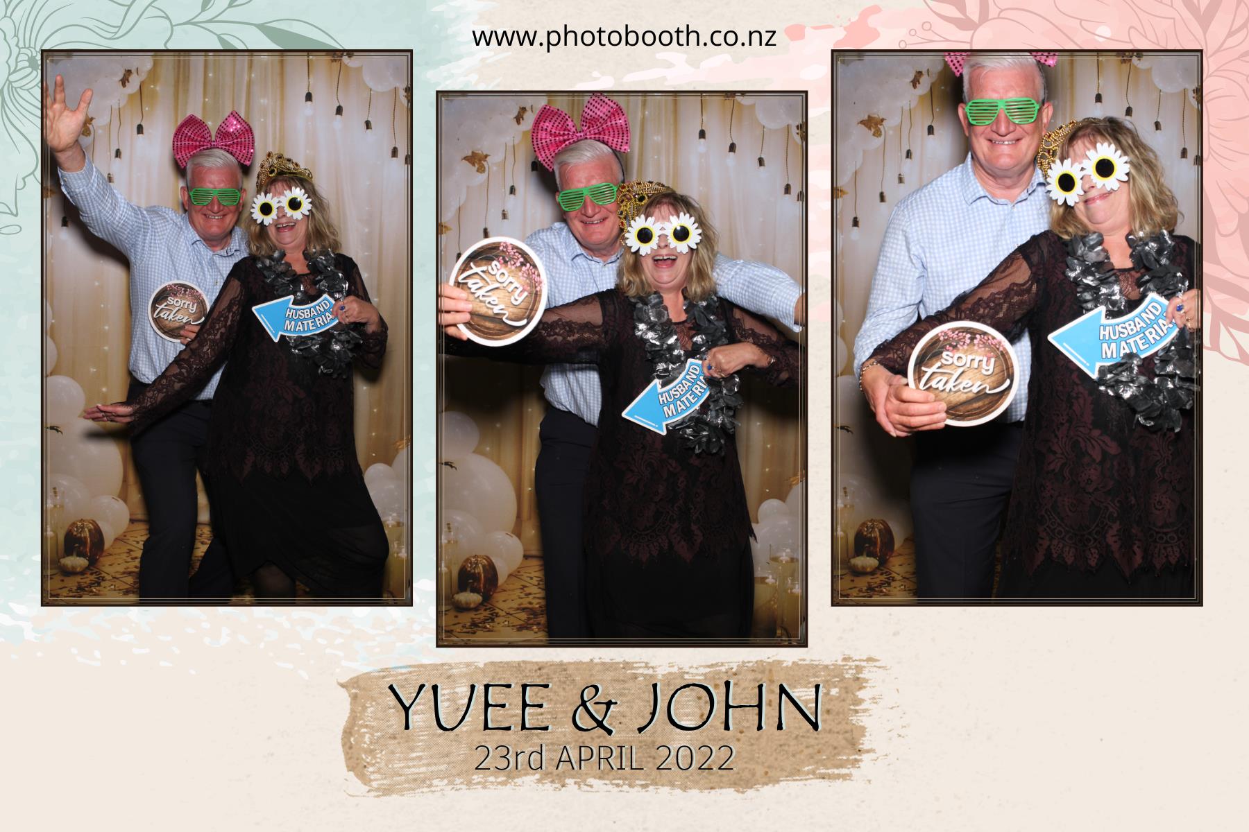 Yuee & John's Wedding | View more photos from the event at gallery.photobooth.co.nz/u/SelfieCentral/Yuee-Johns-Wedding