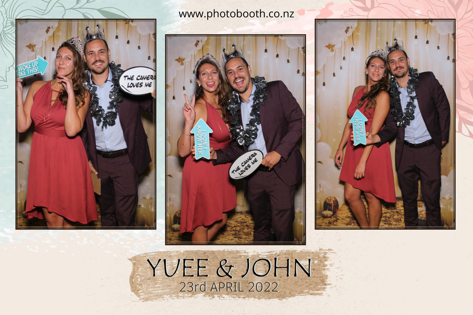 Yuee & John's Wedding | View more photos from the event at gallery.photobooth.co.nz/u/SelfieCentral/Yuee-Johns-Wedding