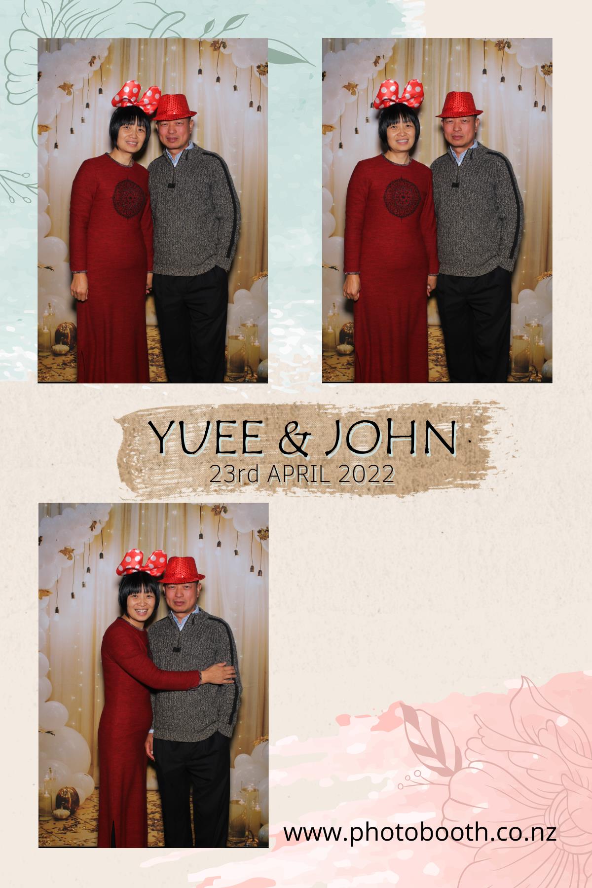 Yuee & John's Wedding | View more photos from the event at gallery.photobooth.co.nz/u/SelfieCentral/Yuee-Johns-Wedding