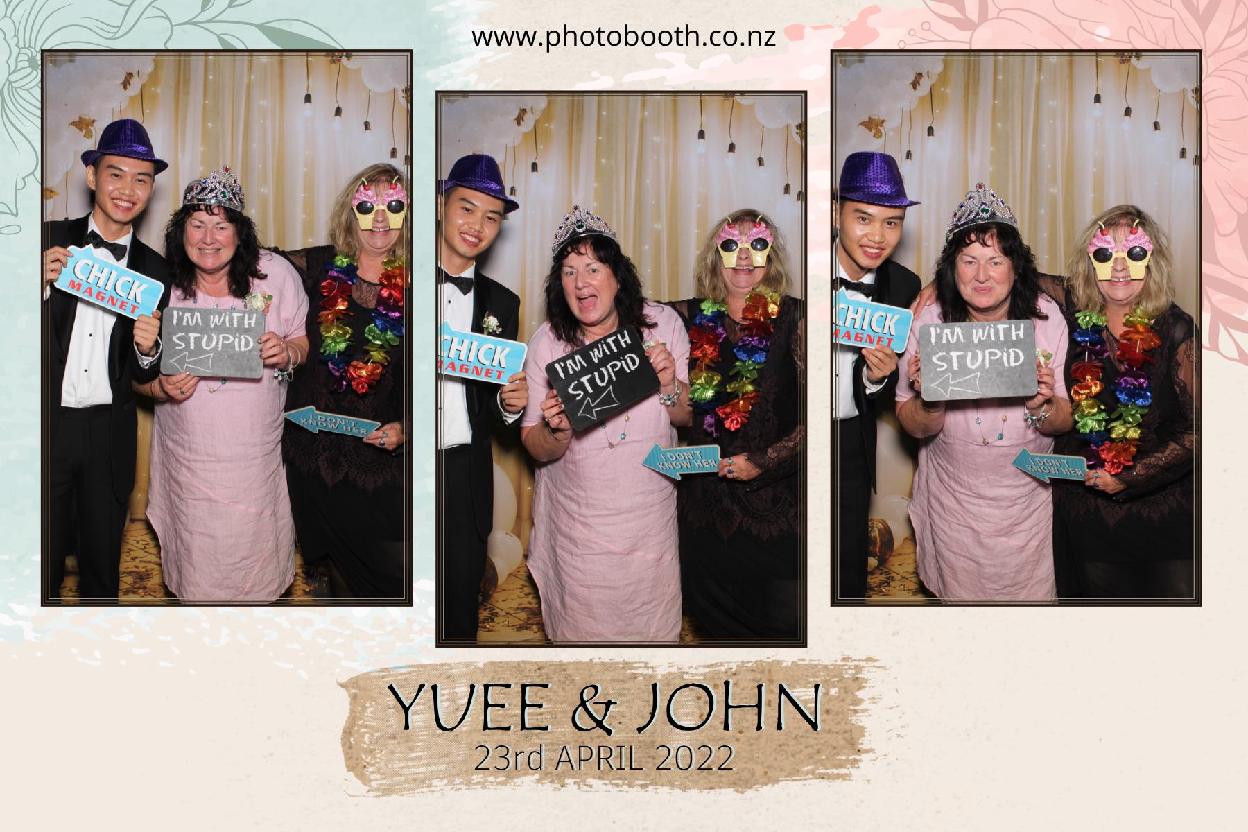 Yuee & John's Wedding | View more photos from the event at gallery.photobooth.co.nz/u/SelfieCentral/Yuee-Johns-Wedding