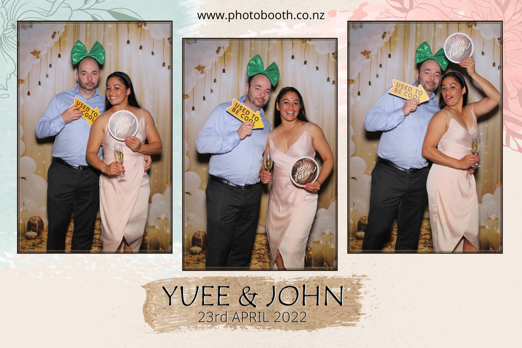 Yuee & John's Wedding | View more photos from the event at gallery.photobooth.co.nz/u/SelfieCentral/Yuee-Johns-Wedding