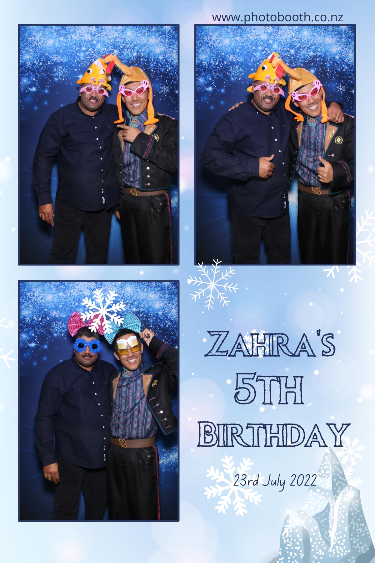 Zahra's 5th Frozen Birthday Party | View more photos from the event at gallery.photobooth.co.nz/u/SelfieCentral/Zahras-5th-Frozen-Birthday-Party