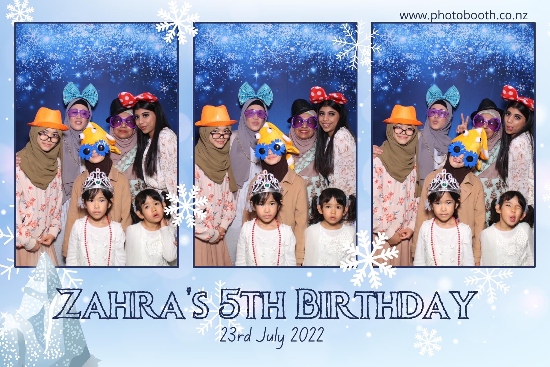 Zahra's 5th Frozen Birthday Party | View more photos from the event at gallery.photobooth.co.nz/u/SelfieCentral/Zahras-5th-Frozen-Birthday-Party