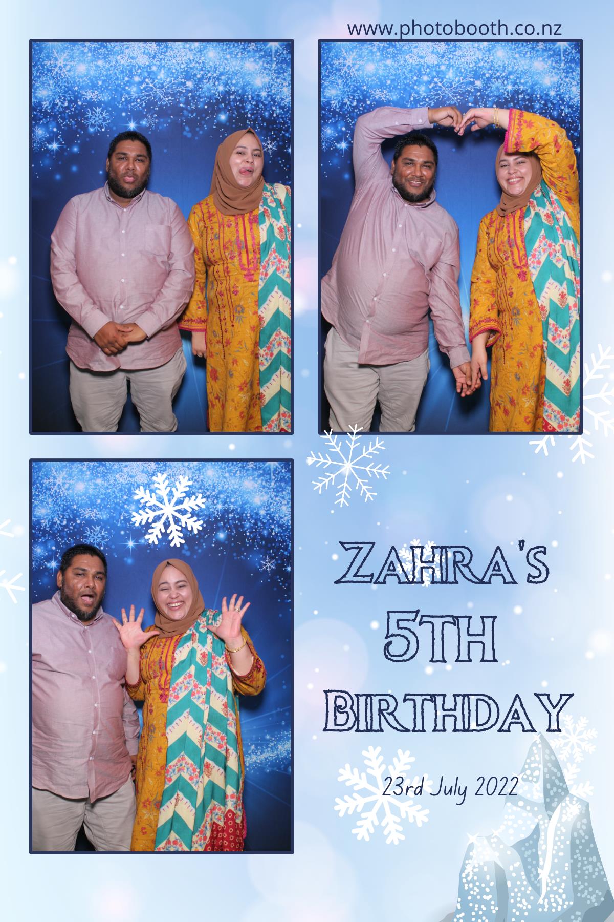 Zahra's 5th Frozen Birthday Party | View more photos from the event at gallery.photobooth.co.nz/u/SelfieCentral/Zahras-5th-Frozen-Birthday-Party