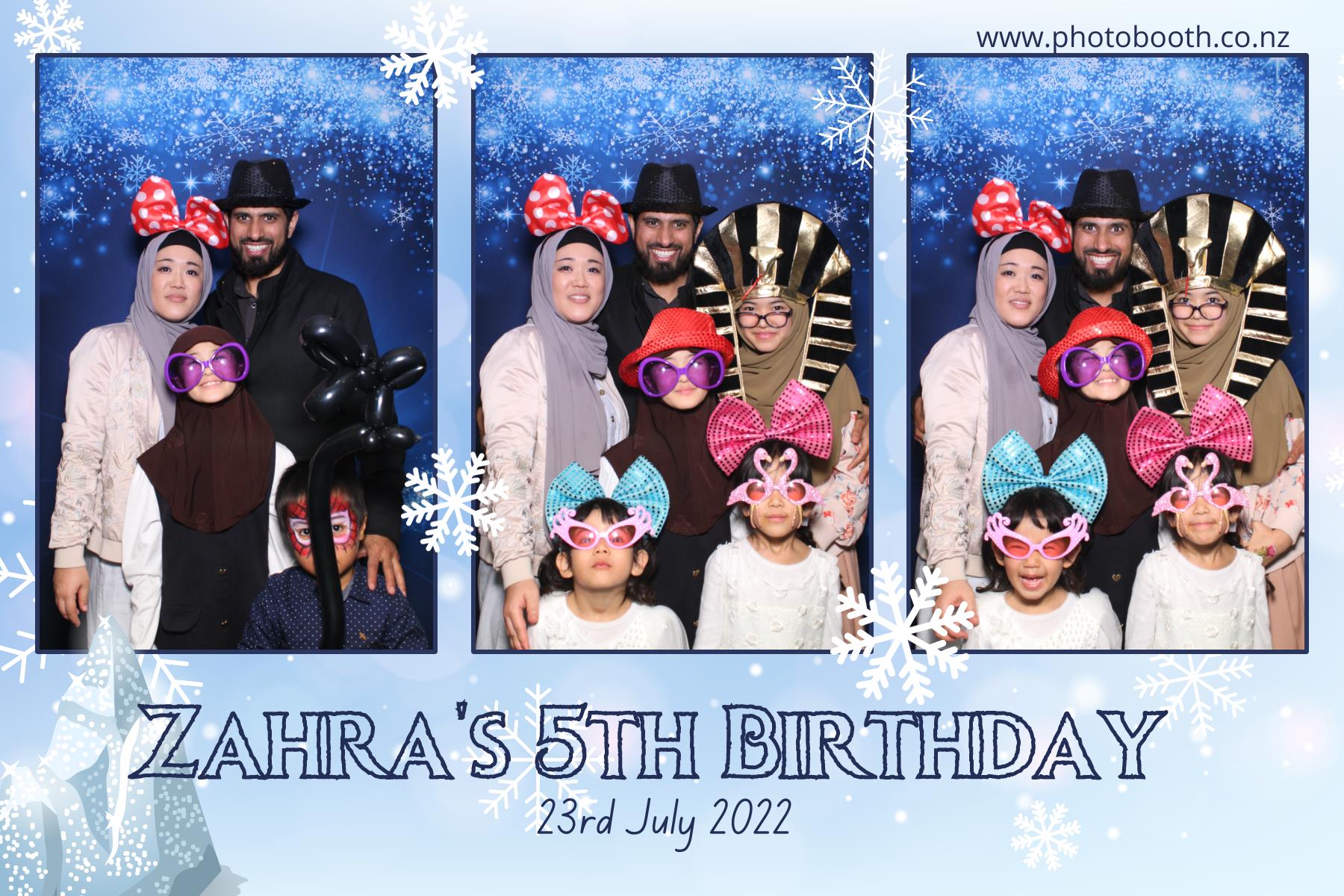 Zahra's 5th Frozen Birthday Party | View more photos from the event at gallery.photobooth.co.nz/u/SelfieCentral/Zahras-5th-Frozen-Birthday-Party