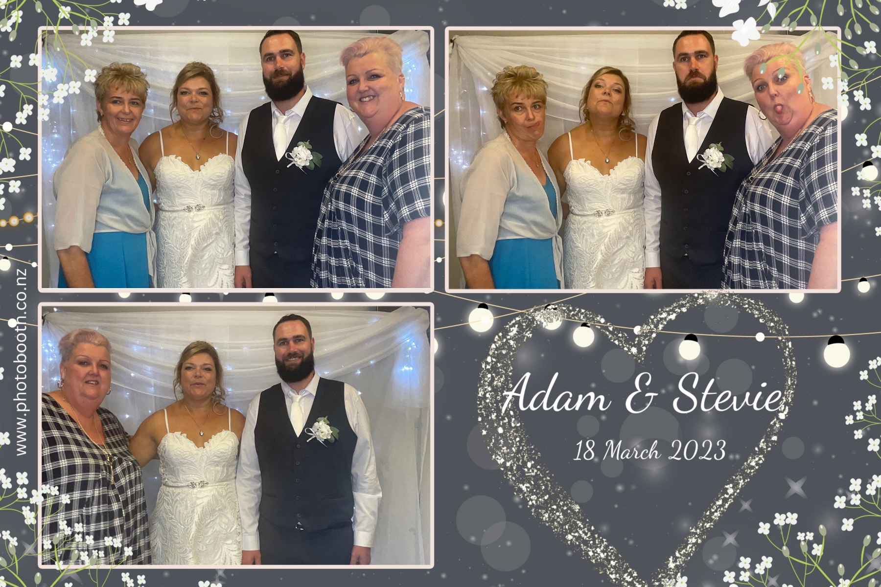 Adam & Stevie's Wedding | View more photos from the event at gallery.photobooth.co.nz/u/SelfieCentral/Adam-Stevies-Wedding