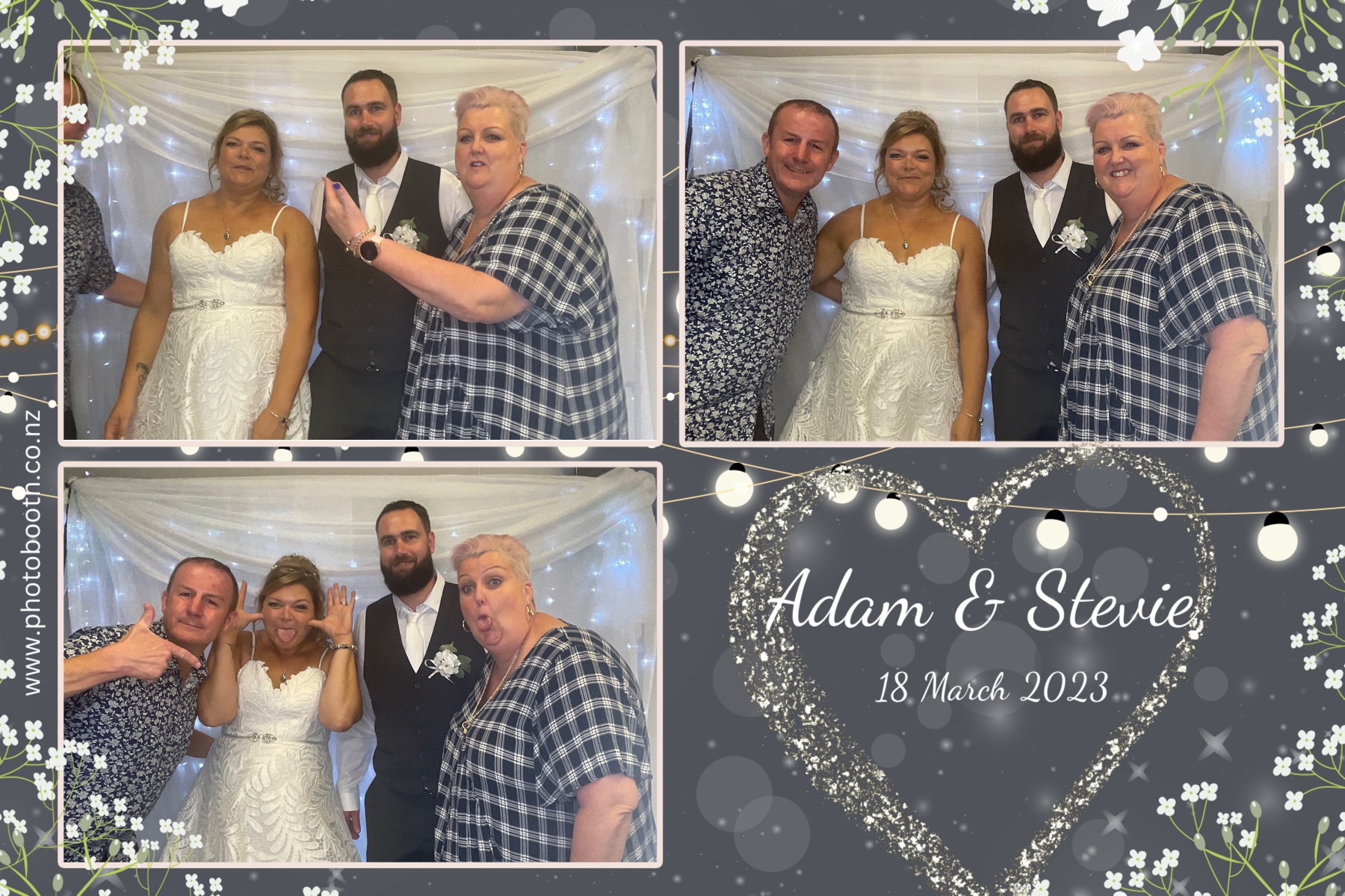 Adam & Stevie's Wedding | View more photos from the event at gallery.photobooth.co.nz/u/SelfieCentral/Adam-Stevies-Wedding