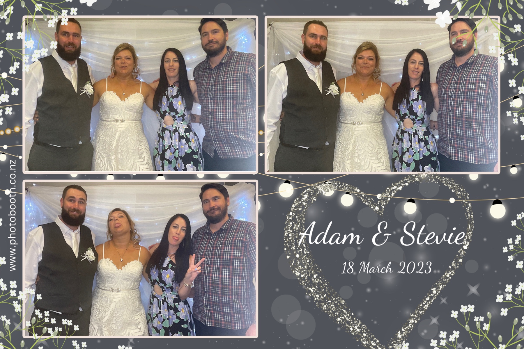 Adam & Stevie's Wedding | View more photos from the event at gallery.photobooth.co.nz/u/SelfieCentral/Adam-Stevies-Wedding