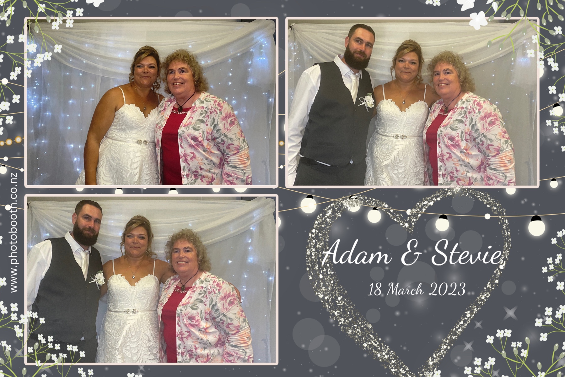 Adam & Stevie's Wedding | View more photos from the event at gallery.photobooth.co.nz/u/SelfieCentral/Adam-Stevies-Wedding