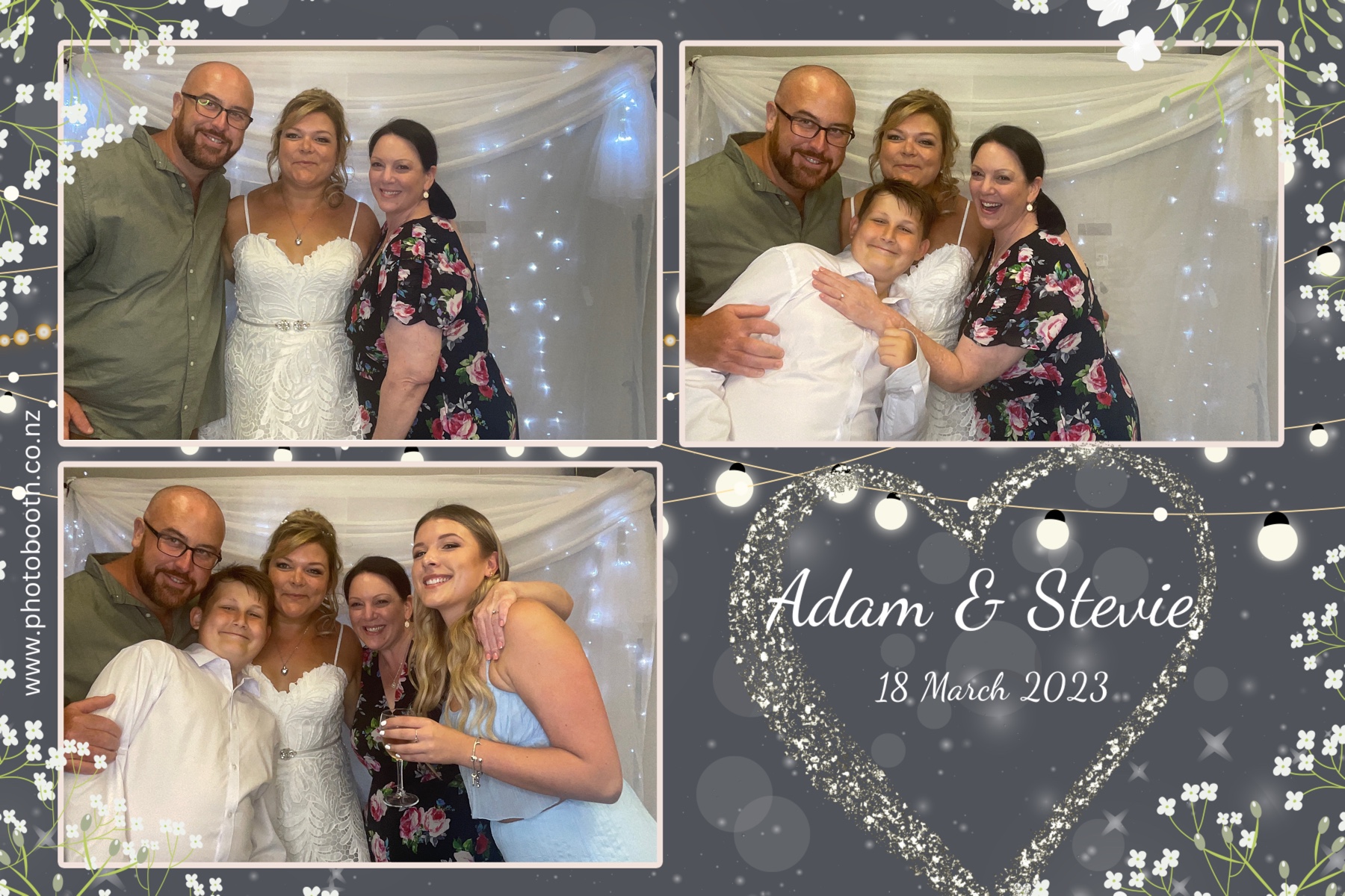 Adam & Stevie's Wedding | View more photos from the event at gallery.photobooth.co.nz/u/SelfieCentral/Adam-Stevies-Wedding