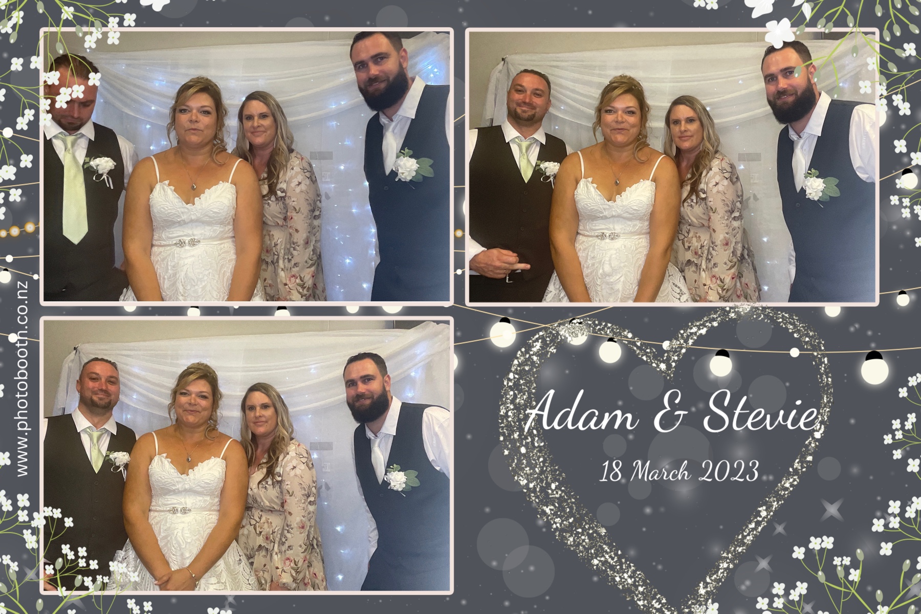 Adam & Stevie's Wedding | View more photos from the event at gallery.photobooth.co.nz/u/SelfieCentral/Adam-Stevies-Wedding