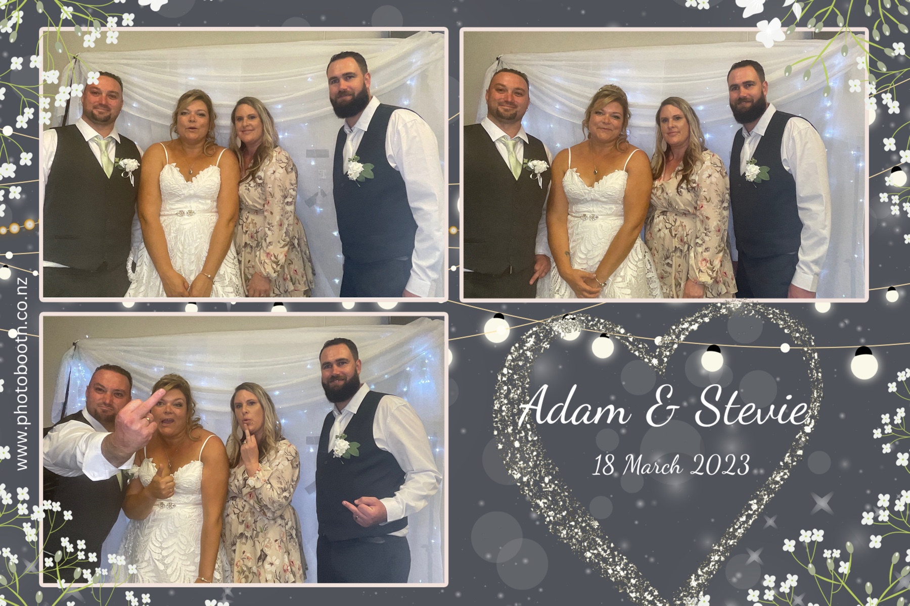 Adam & Stevie's Wedding | View more photos from the event at gallery.photobooth.co.nz/u/SelfieCentral/Adam-Stevies-Wedding