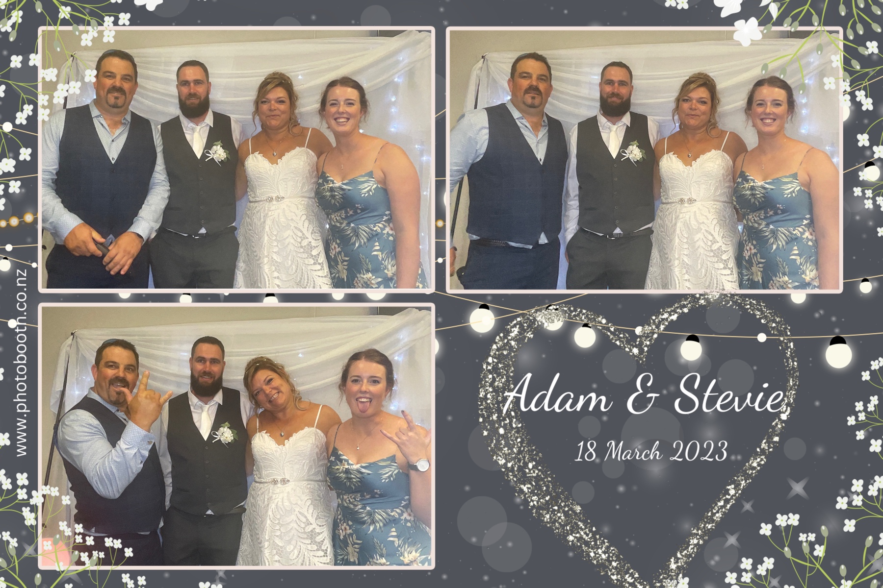 Adam & Stevie's Wedding | View more photos from the event at gallery.photobooth.co.nz/u/SelfieCentral/Adam-Stevies-Wedding